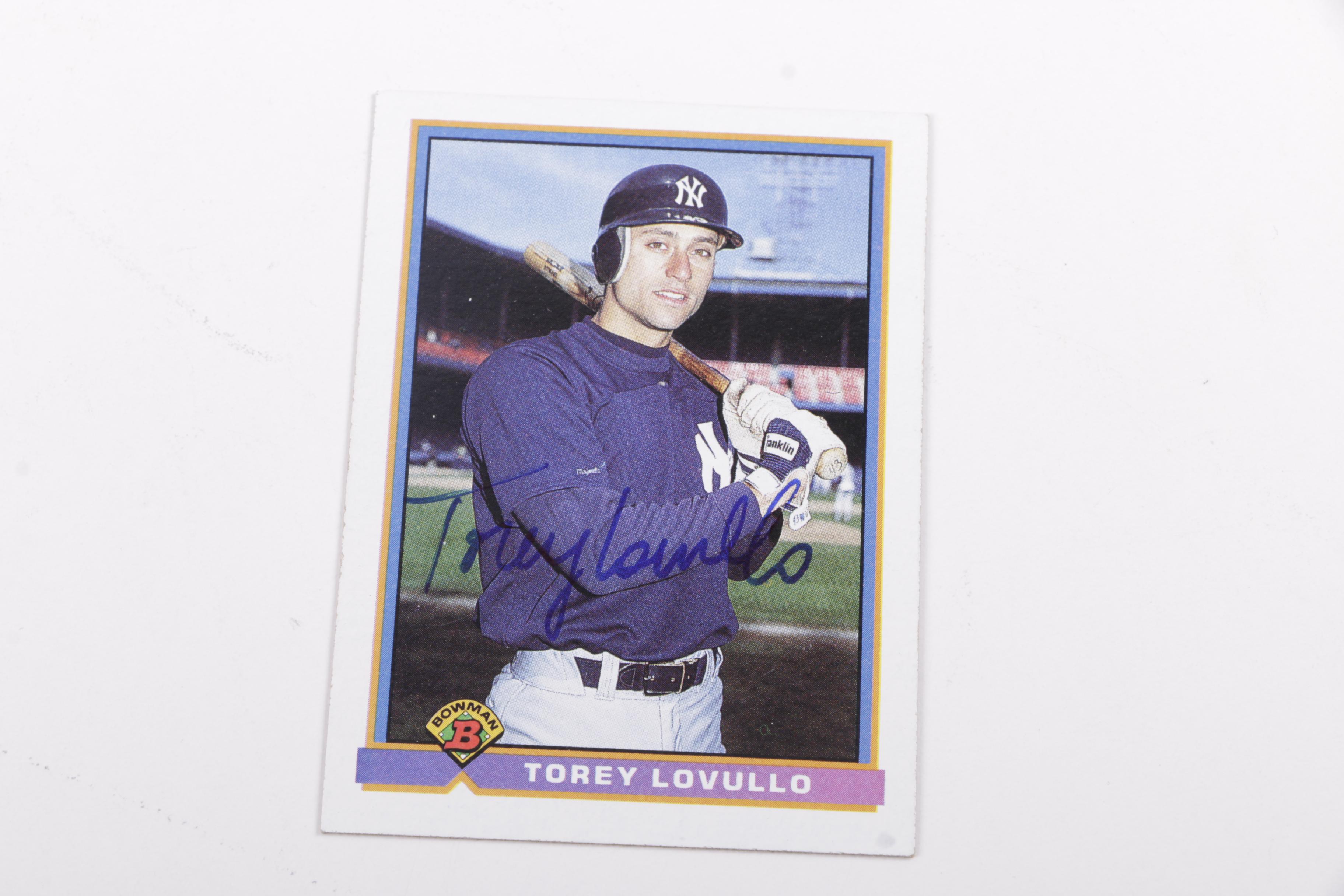 New York Yankees Autographed Baseball Cards