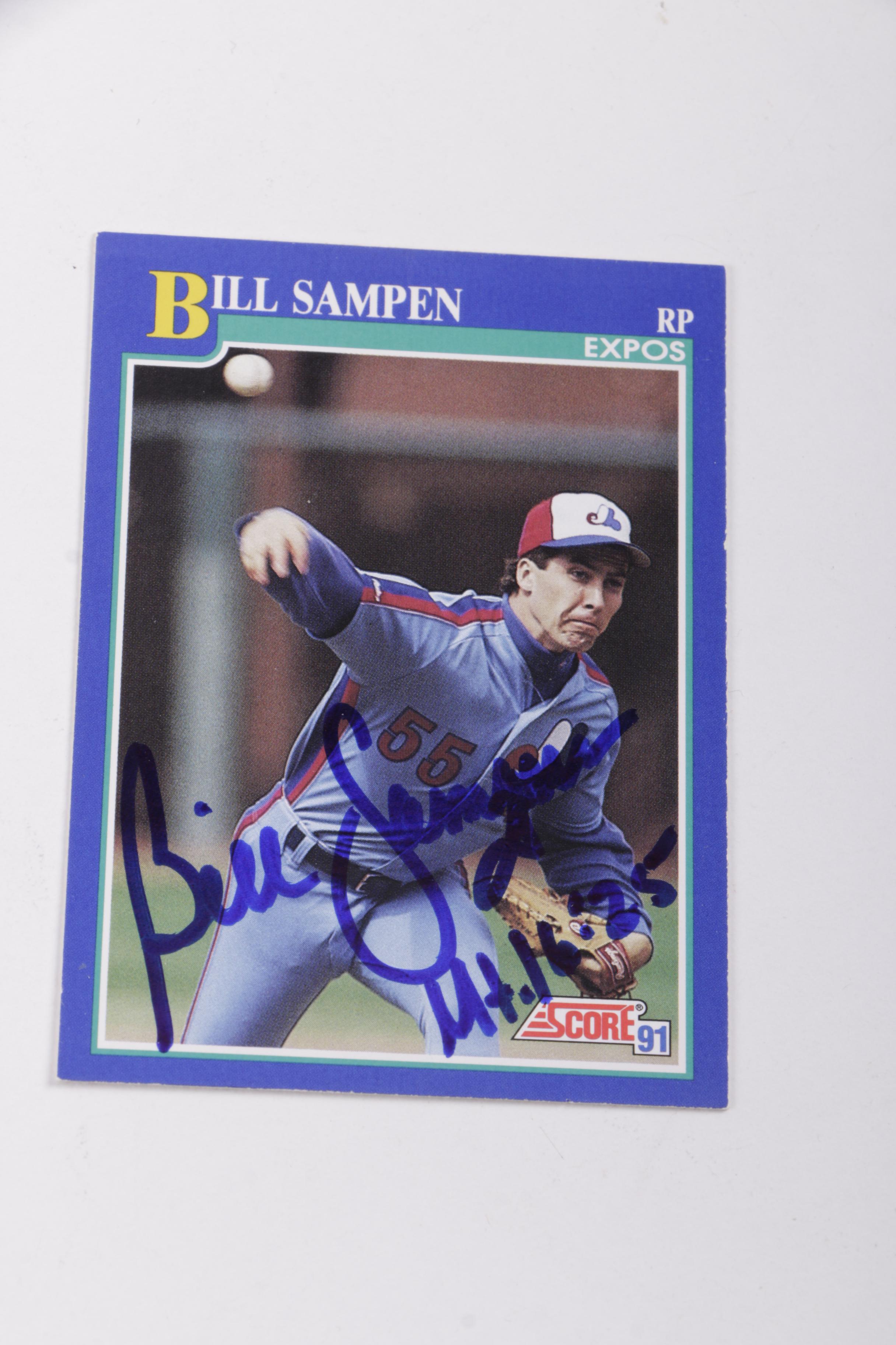 Collection of Montreal Expos Autographed Baseball Cards