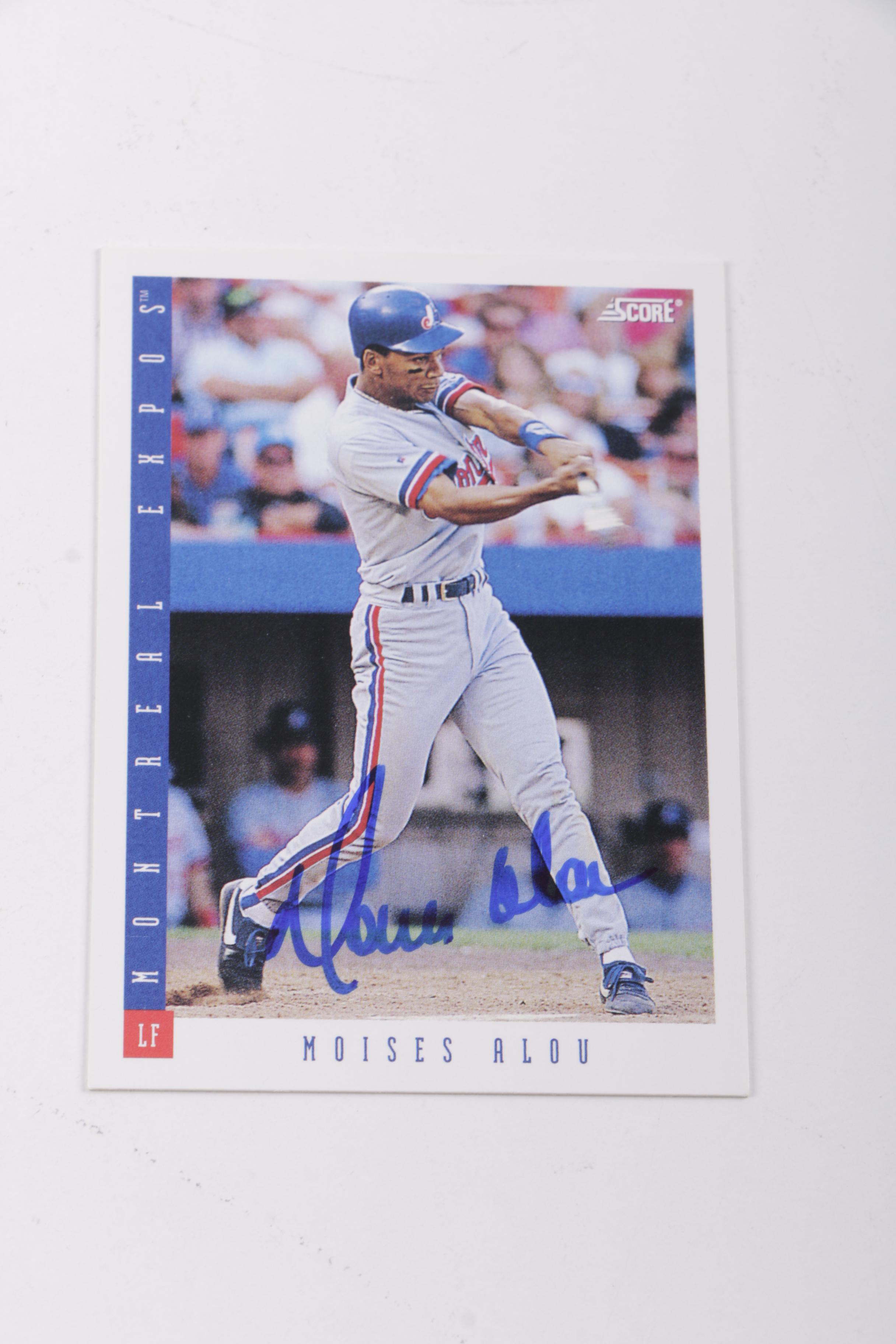 Collection of Montreal Expos Autographed Baseball Cards