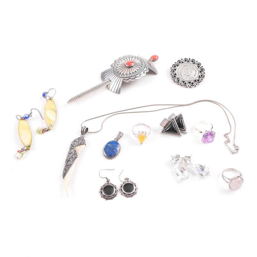 Sterling Silver Jewelry With Gemstones Featuring Carol Felley