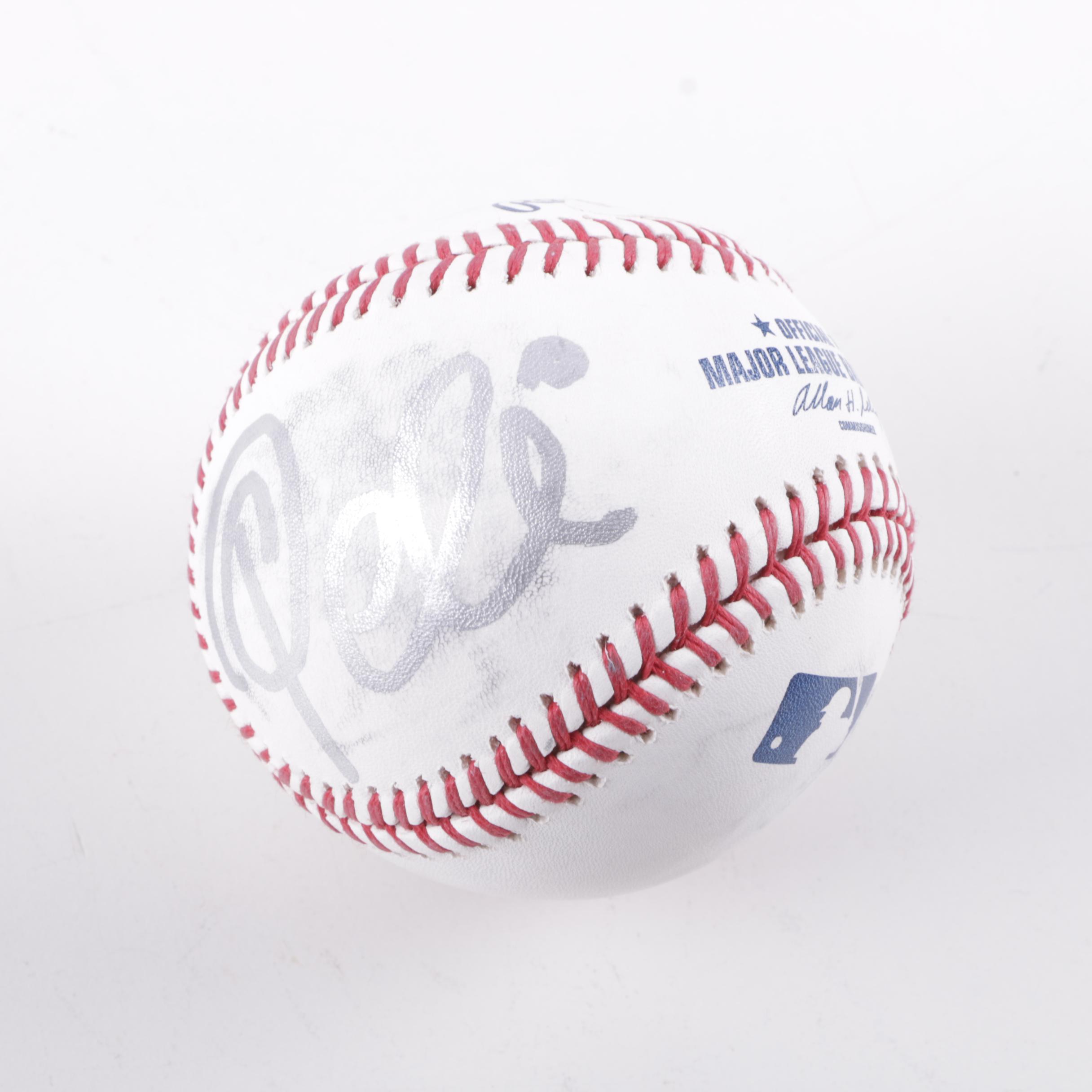 Pele Autographed Baseball with Certificate of Authenticity