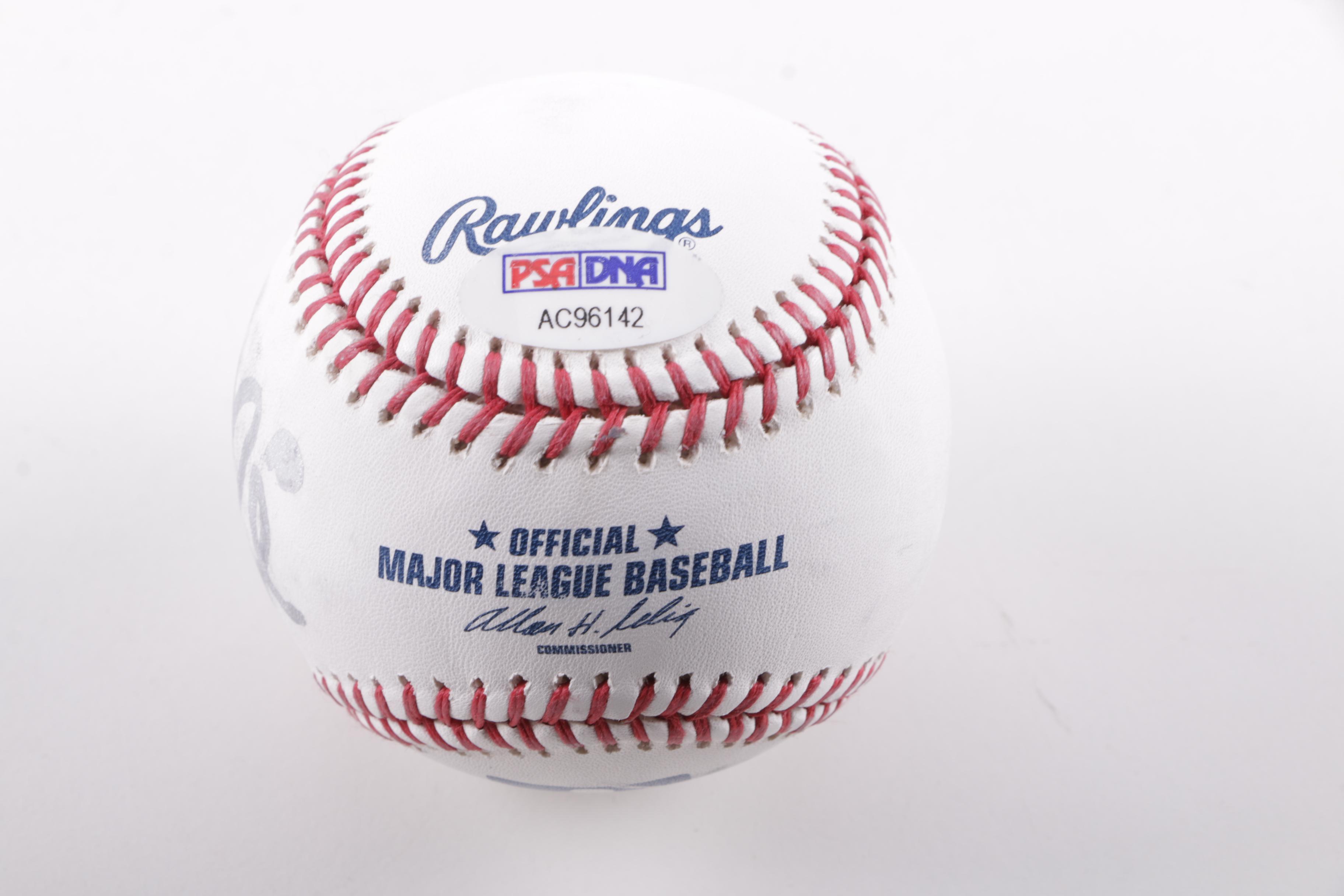 Pele Autographed Baseball with Certificate of Authenticity