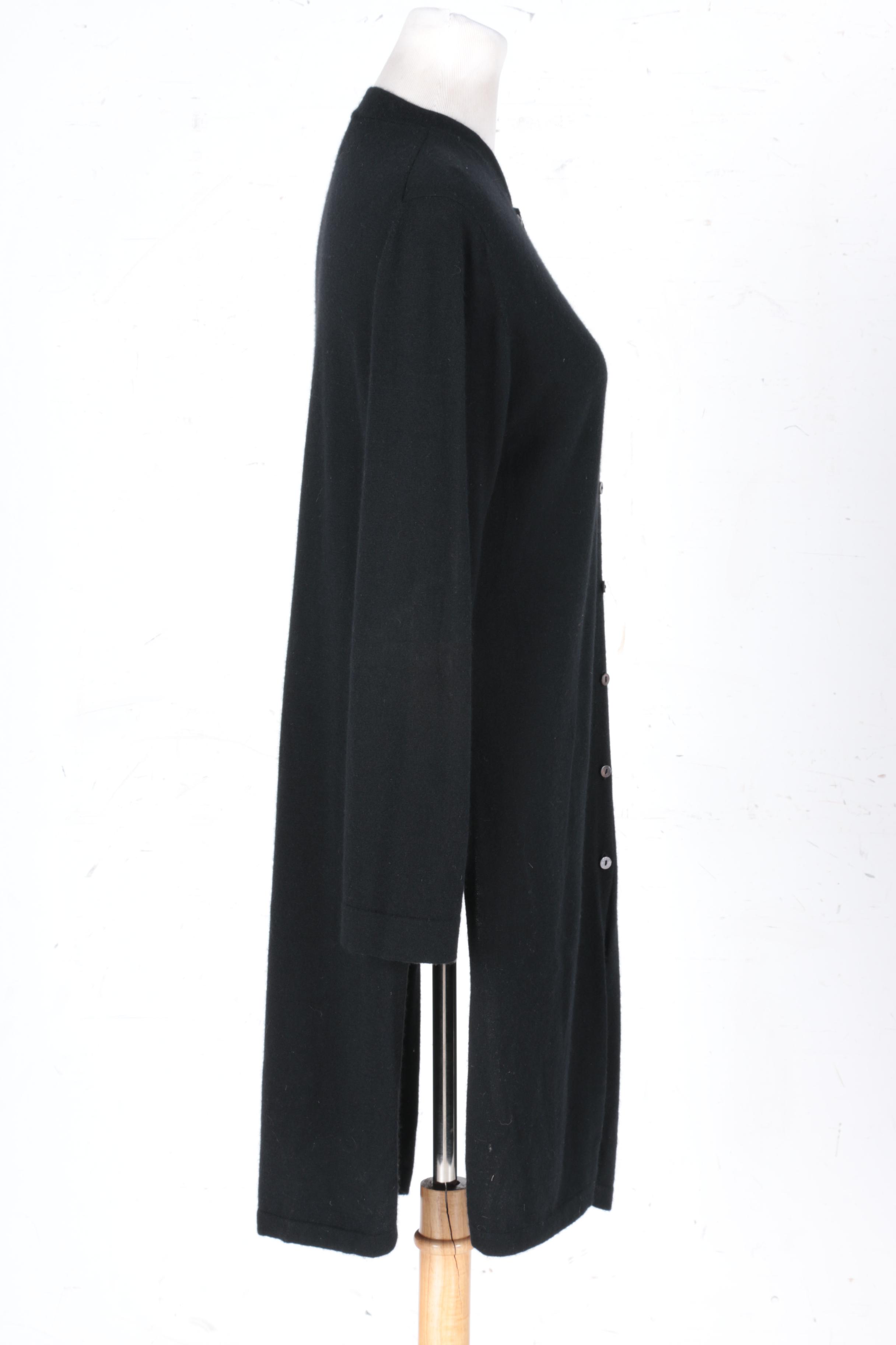 Edith Mezard Black Cardigan Sweater
