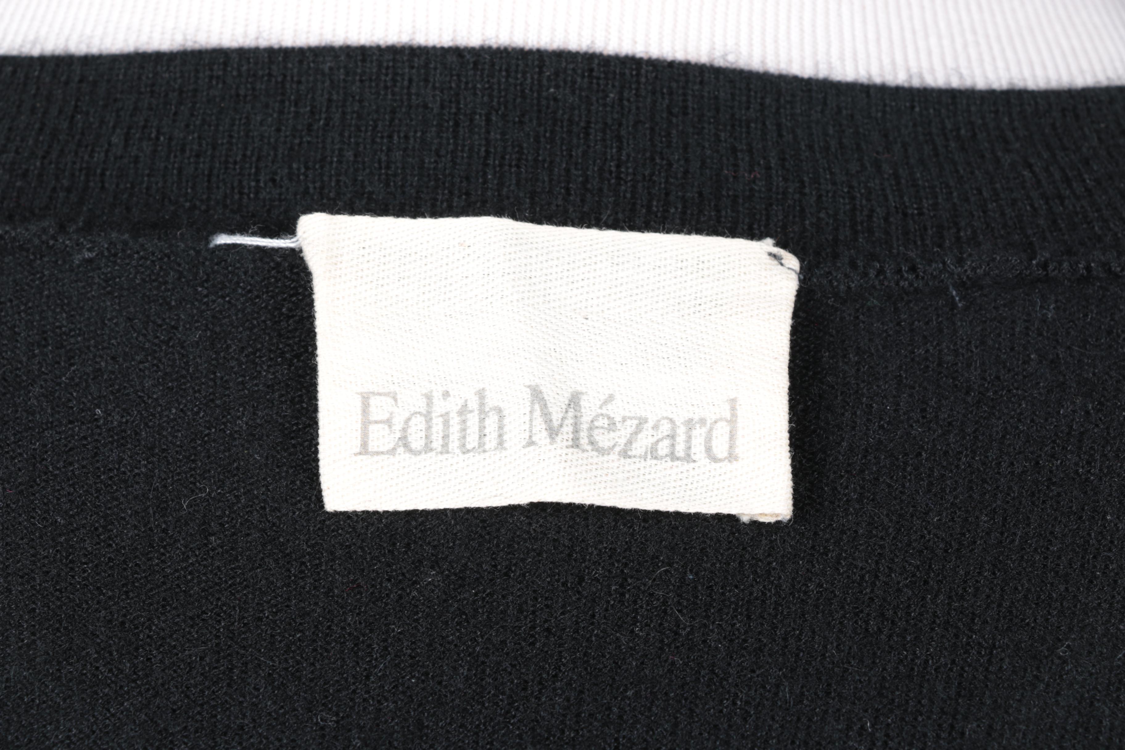 Edith Mezard Black Cardigan Sweater