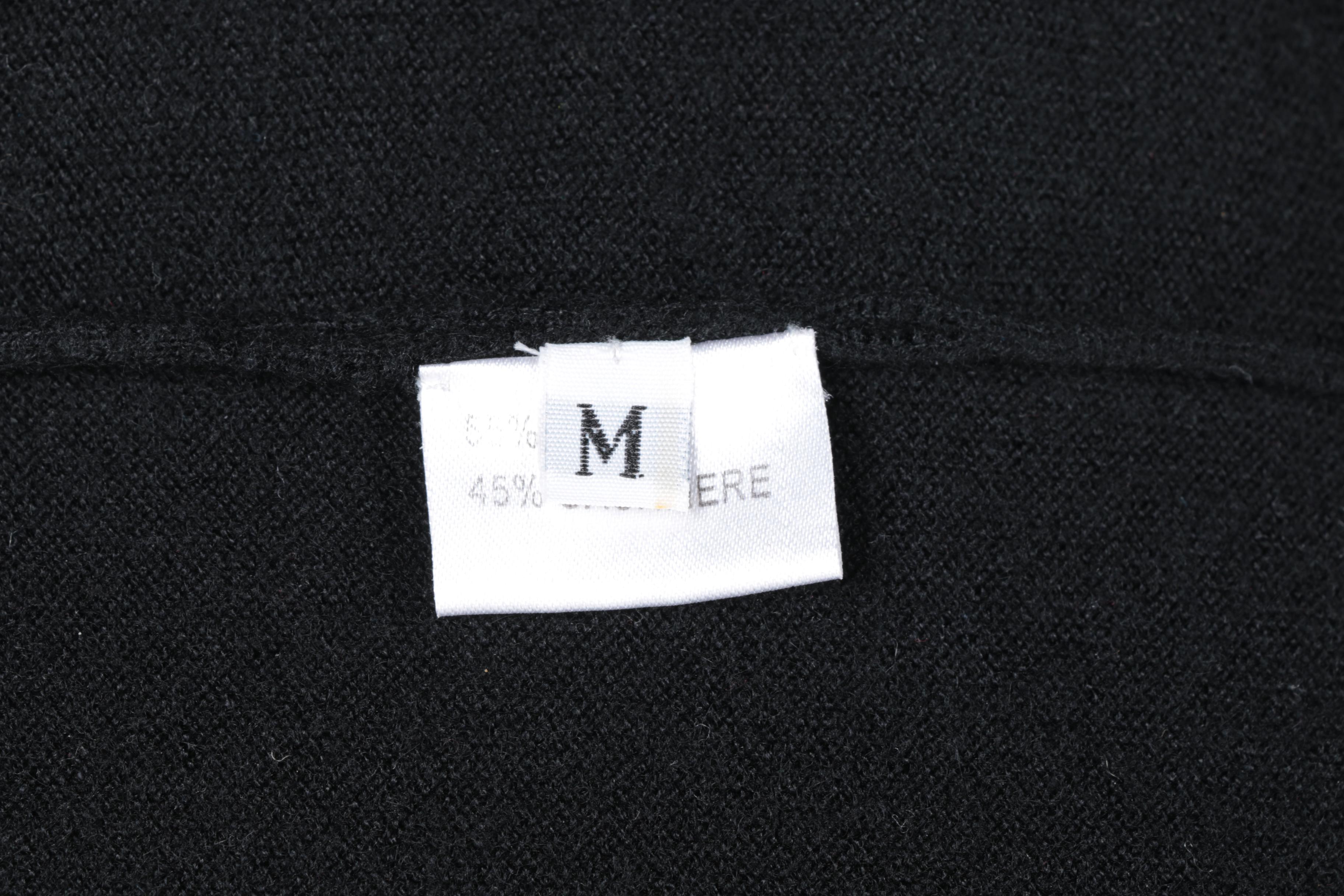 Edith Mezard Black Cardigan Sweater