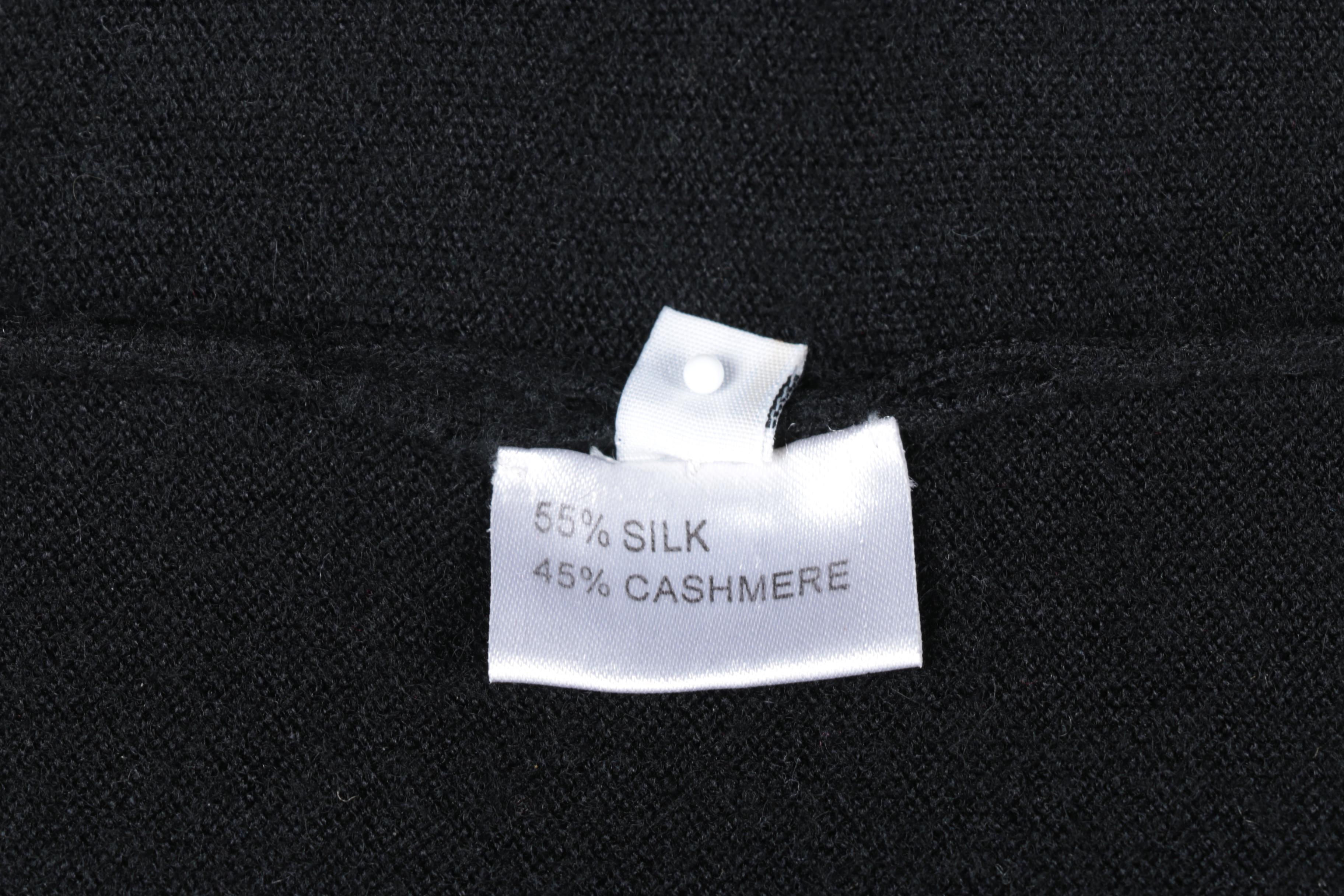 Edith Mezard Black Cardigan Sweater