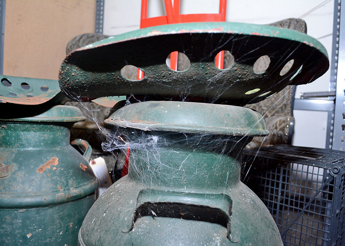 Vintage Milk Can Tractor Seat Stool