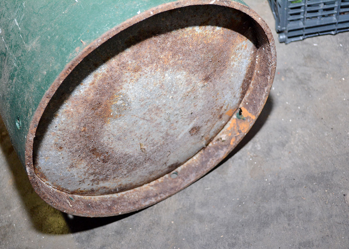 Vintage Milk Can Tractor Seat Stool