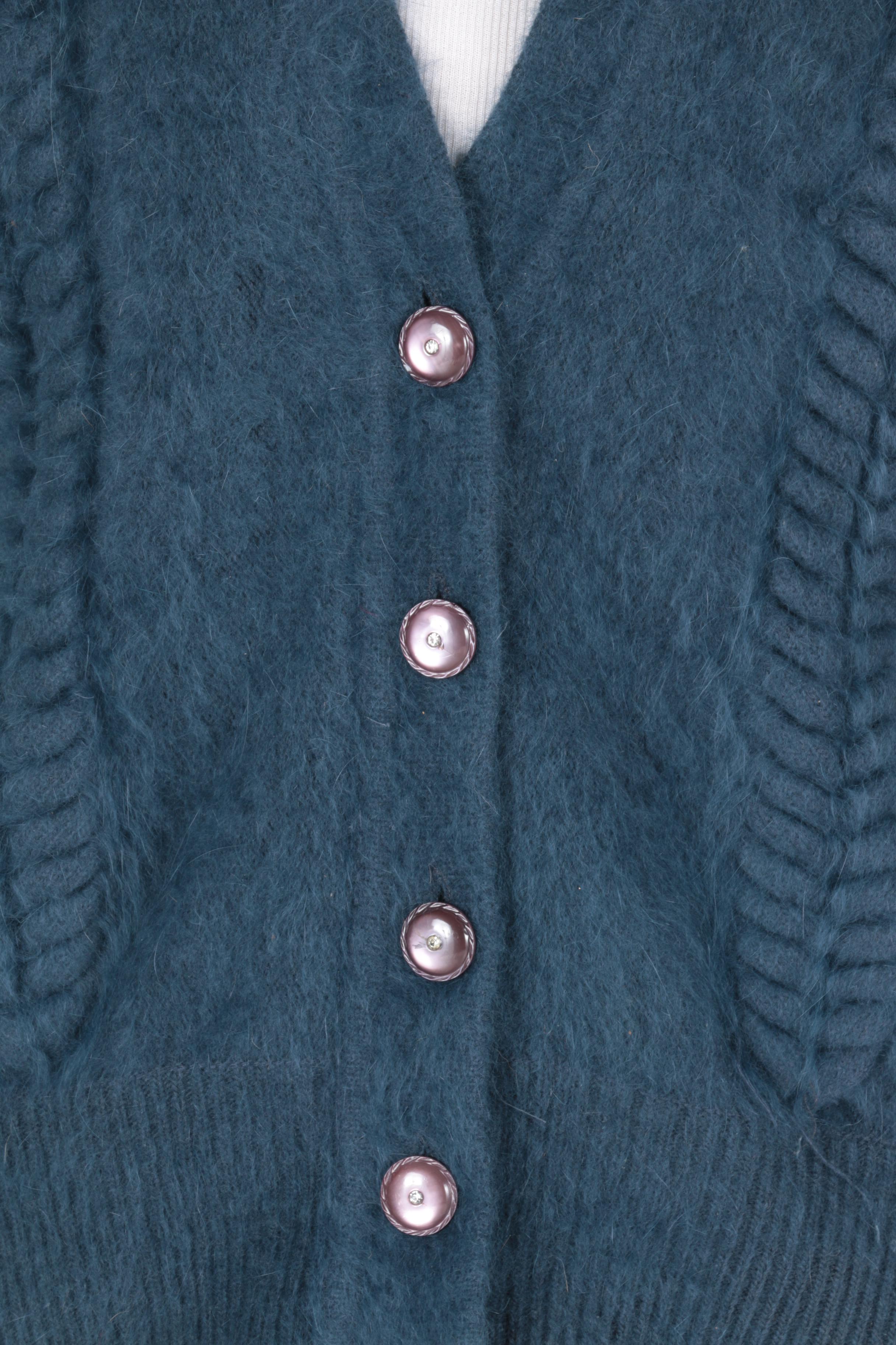 Women's Vintage Angora Cardigan