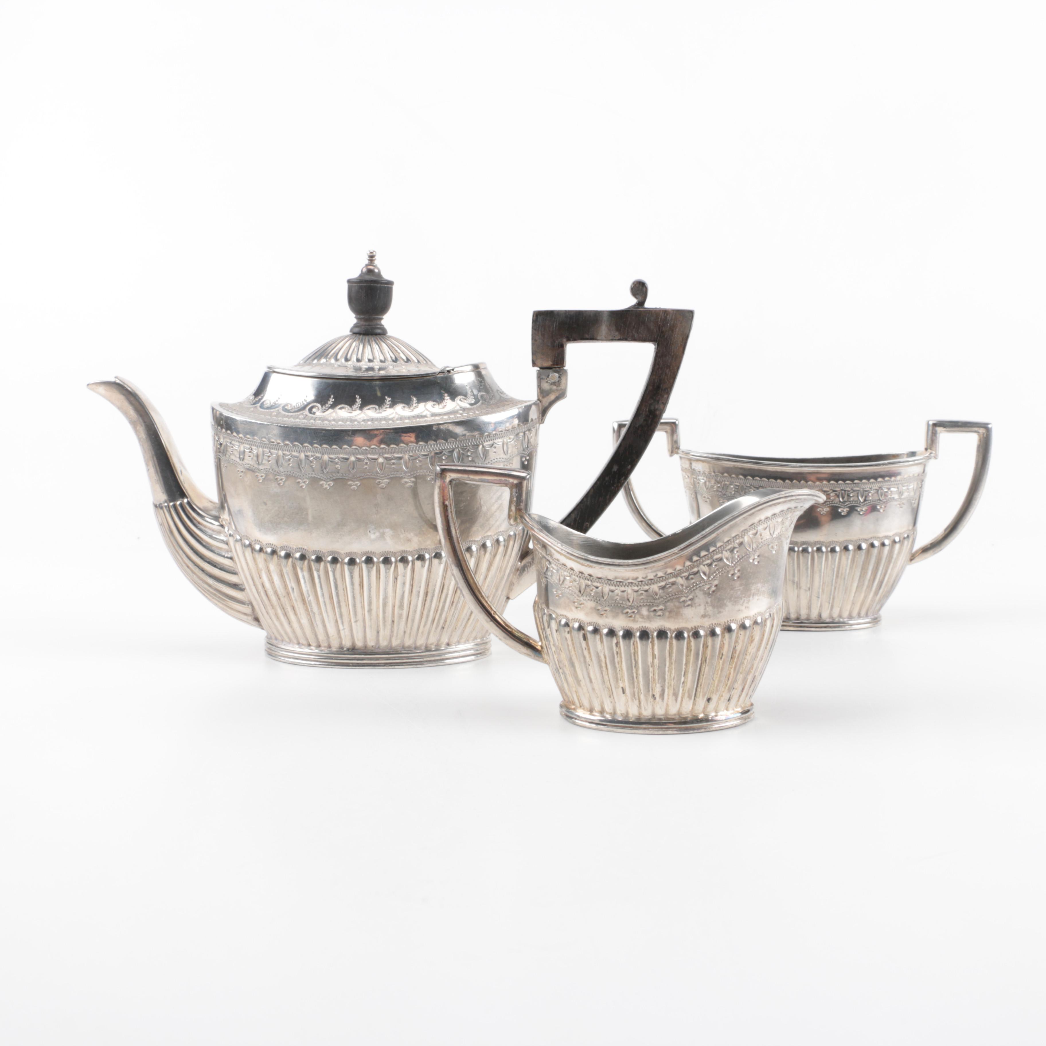 Late 19th Century Sheffield Lee & Co. Silver Plate Teaware