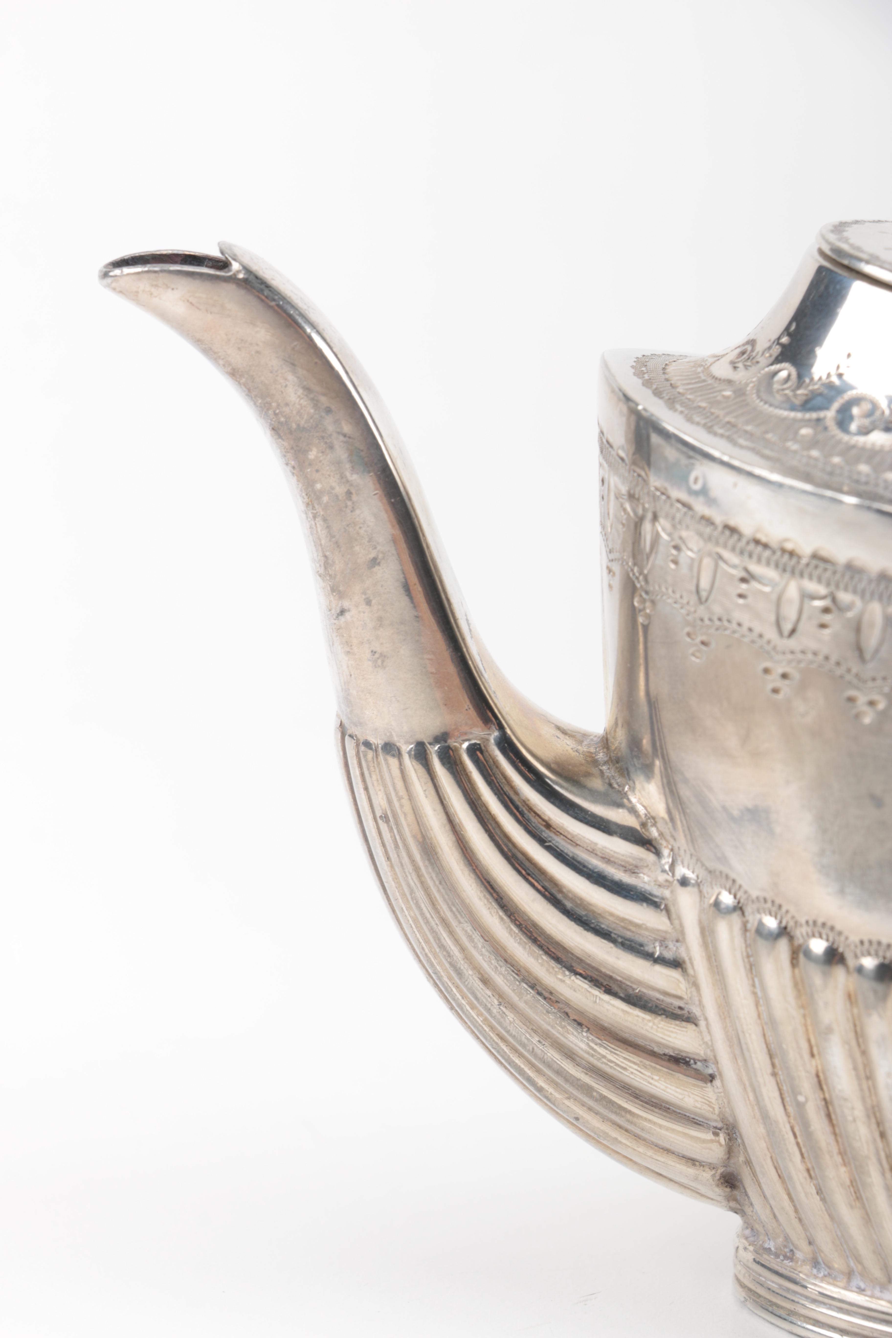 Late 19th Century Sheffield Lee & Co. Silver Plate Teaware