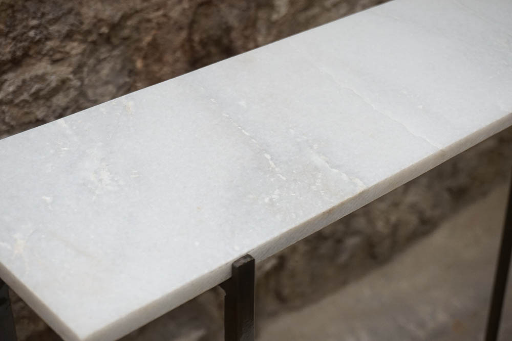 Marble-Topped Display Shelves