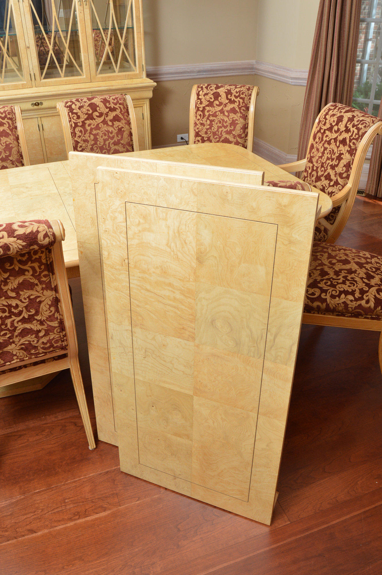 Neoclassical Inspired Dining Table With Eight Chairs by Henredon