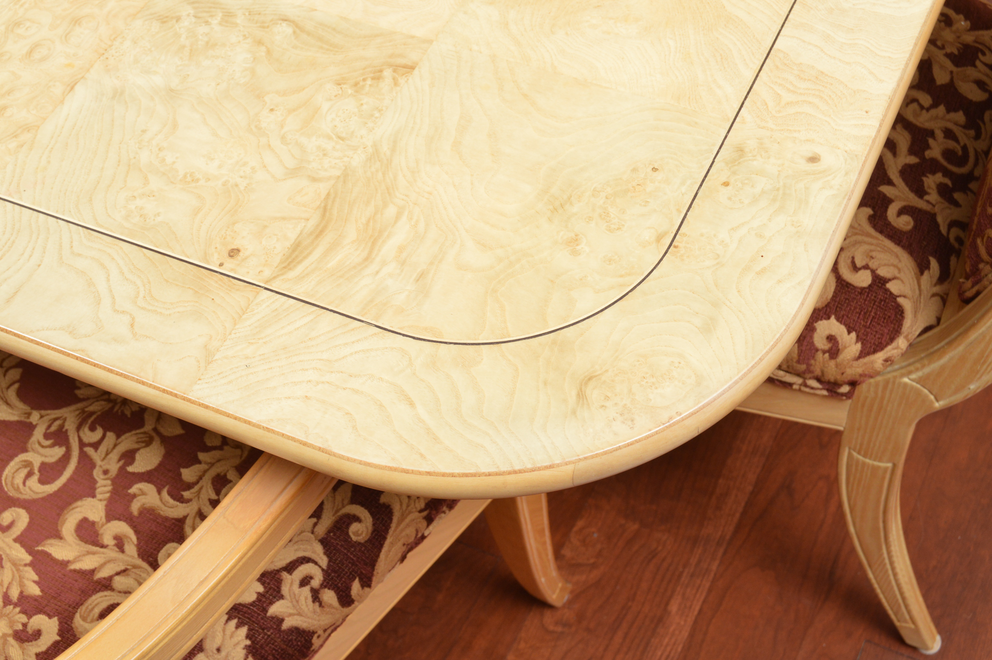 Neoclassical Inspired Dining Table With Eight Chairs by Henredon