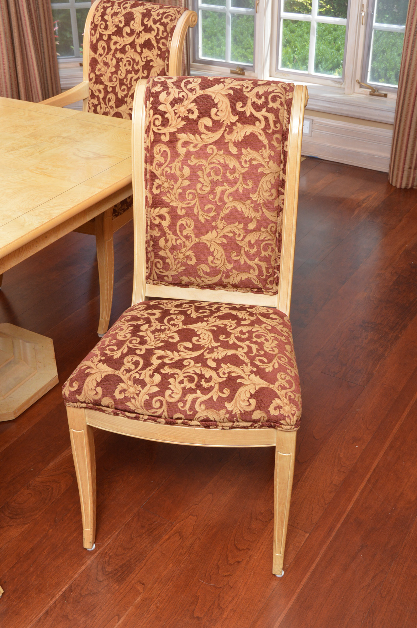 Neoclassical Inspired Dining Table With Eight Chairs by Henredon