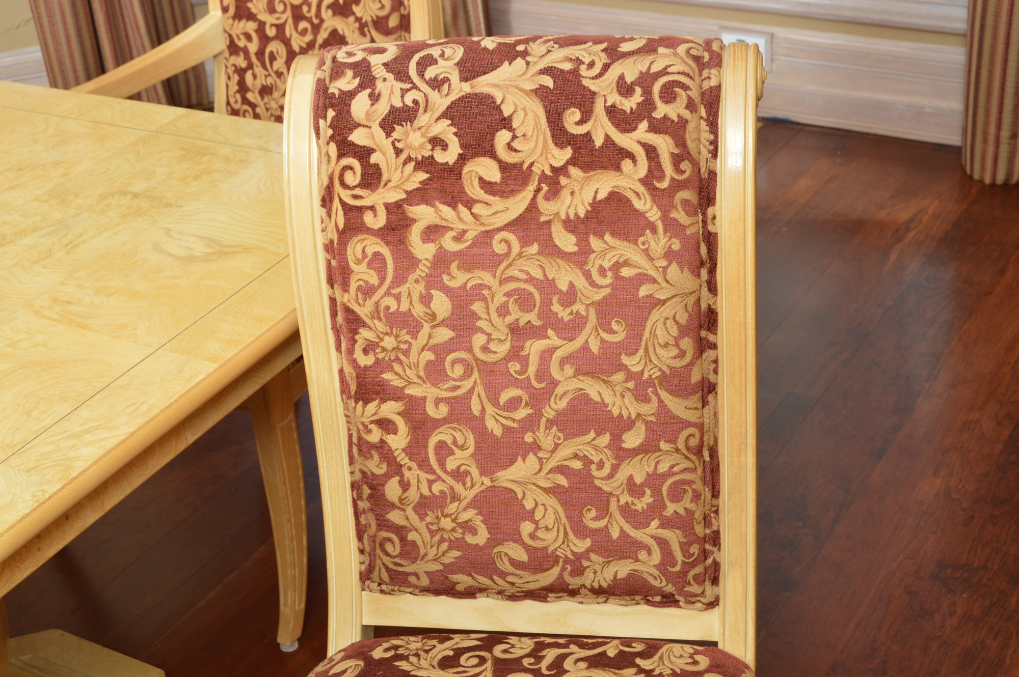 Neoclassical Inspired Dining Table With Eight Chairs by Henredon