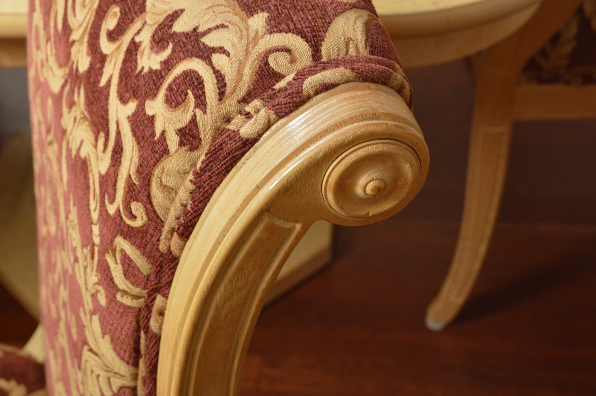 Neoclassical Inspired Dining Table With Eight Chairs by Henredon