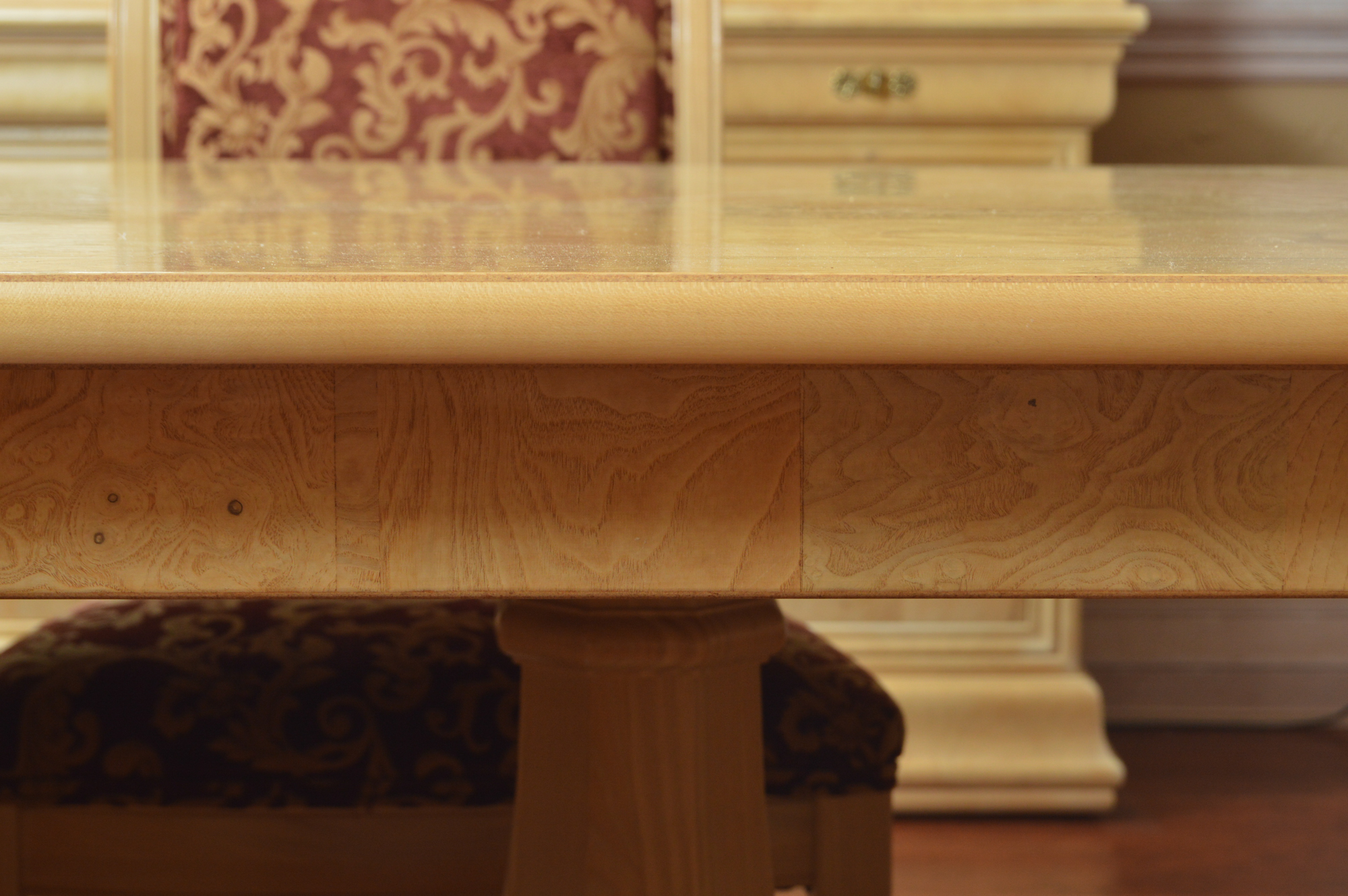 Neoclassical Inspired Dining Table With Eight Chairs by Henredon