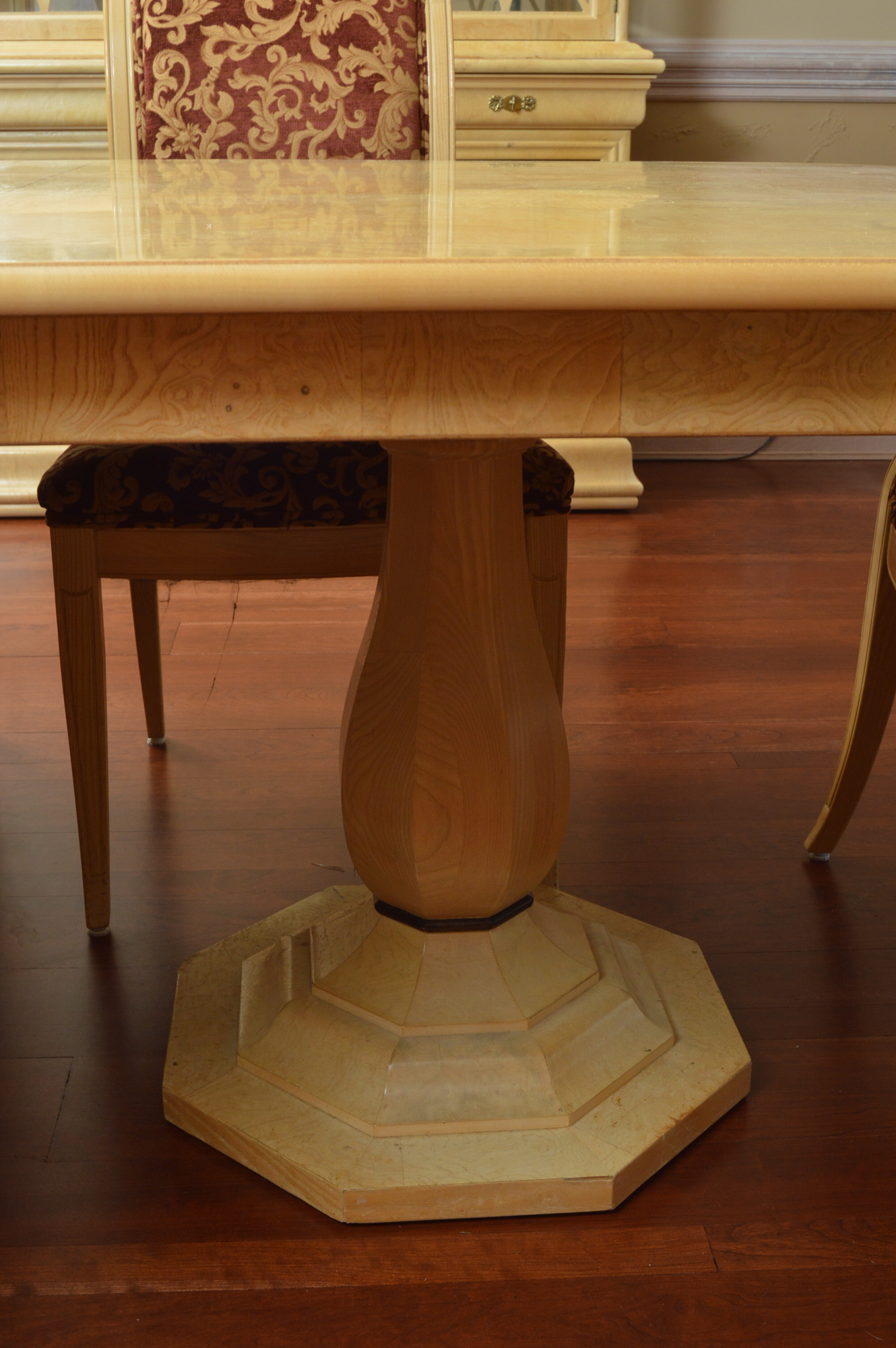 Neoclassical Inspired Dining Table With Eight Chairs by Henredon