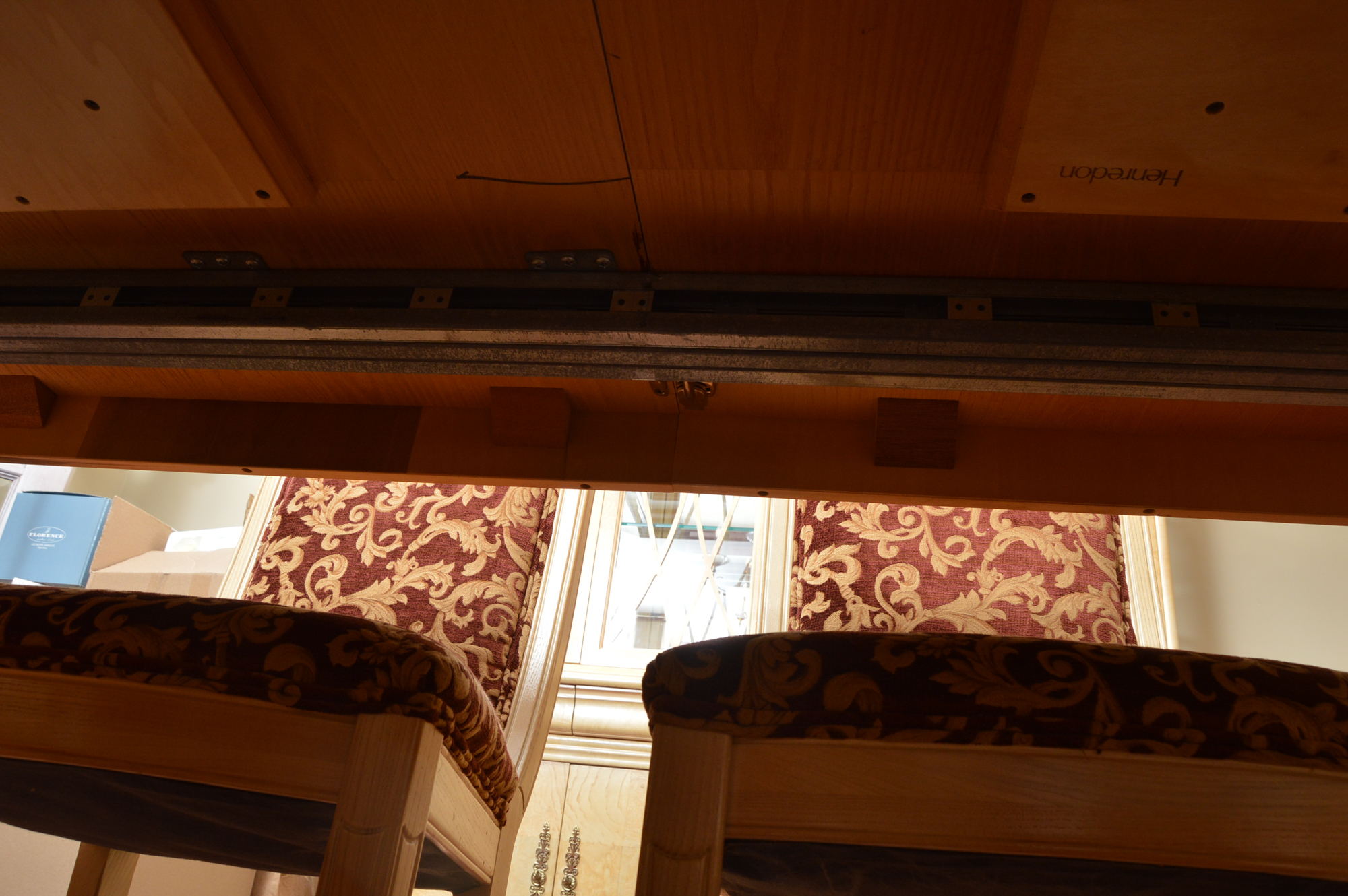 Neoclassical Inspired Dining Table With Eight Chairs by Henredon