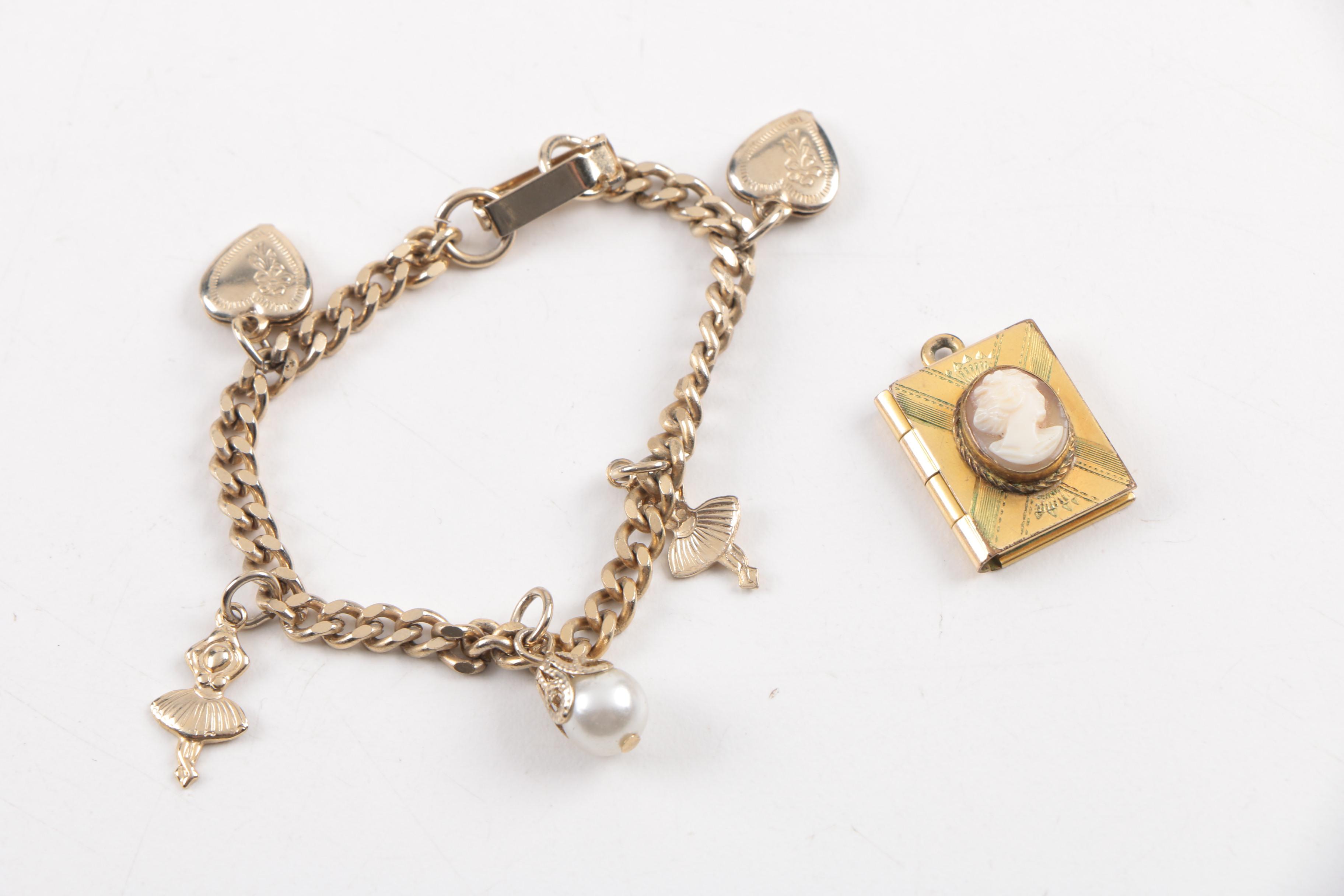 Vintage Jewelry Including Carved Bone