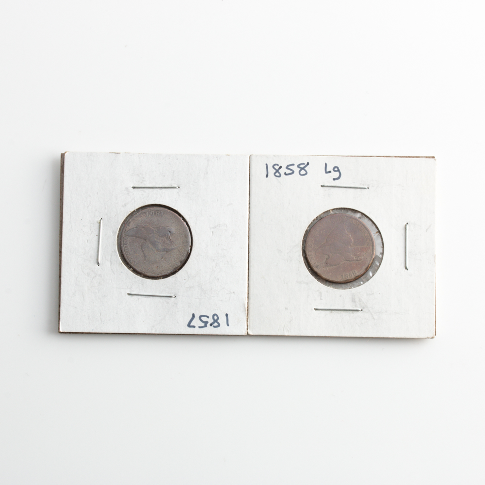 Group of Two Flying Eagle Cents