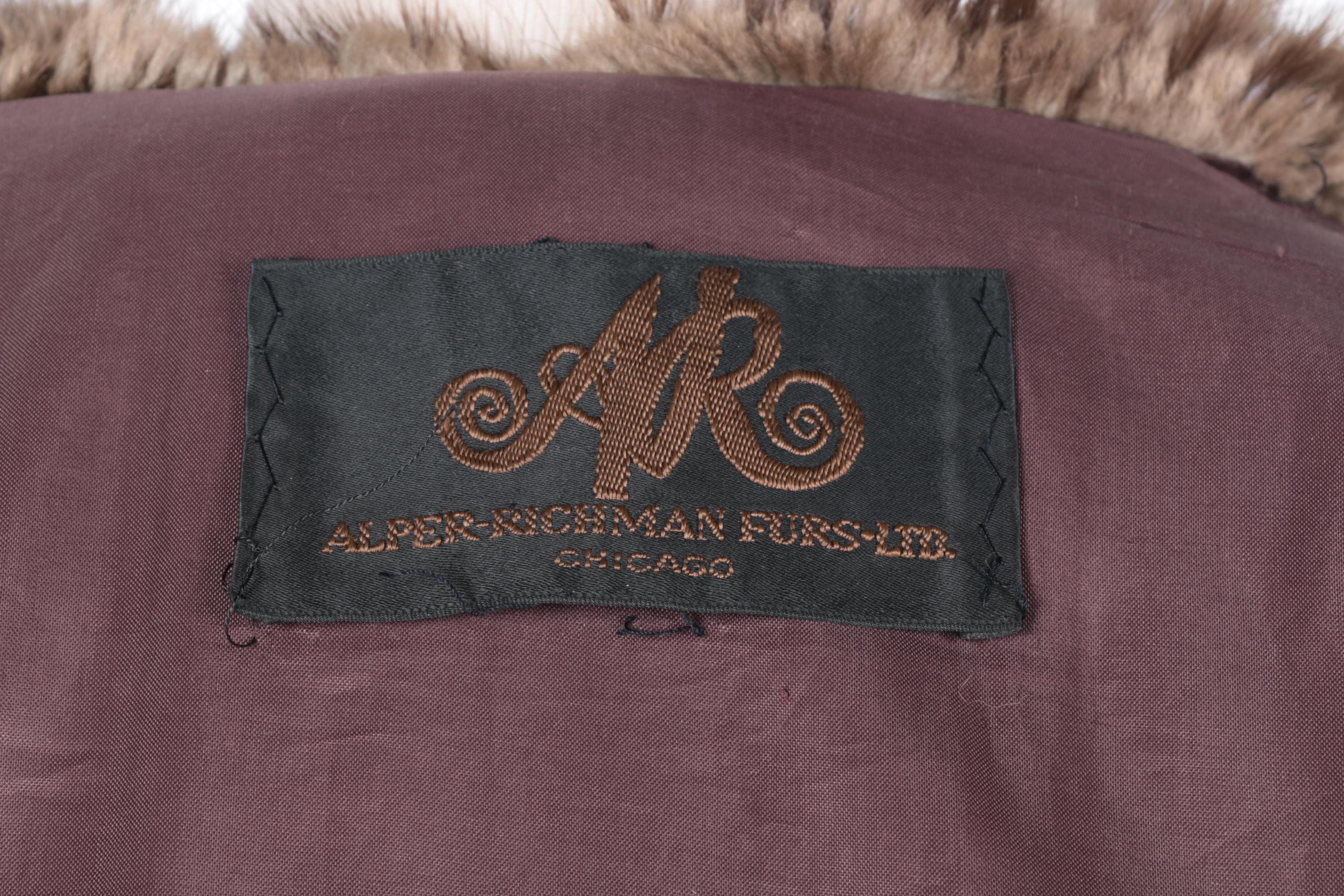 Alper-Richman Furs Ltd. Women's Vintage Full Length Beaver Fur Coat
