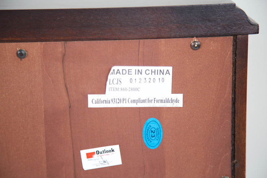 Wooden TV Chest with Glass Doors
