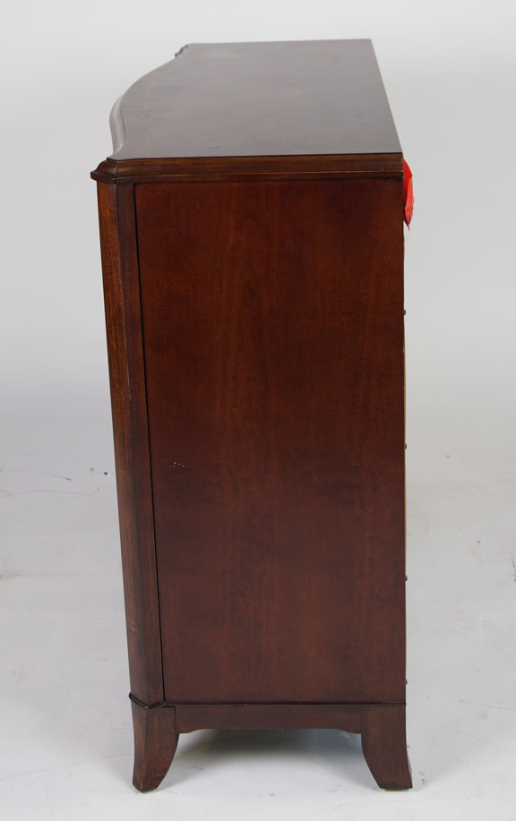 Wooden TV Chest with Glass Doors