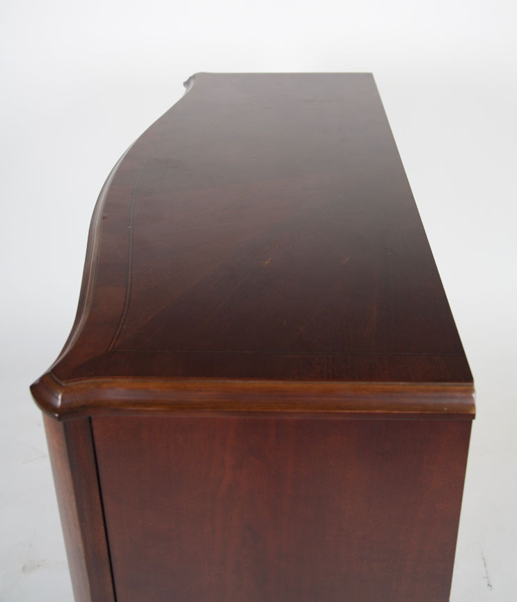 Wooden TV Chest with Glass Doors