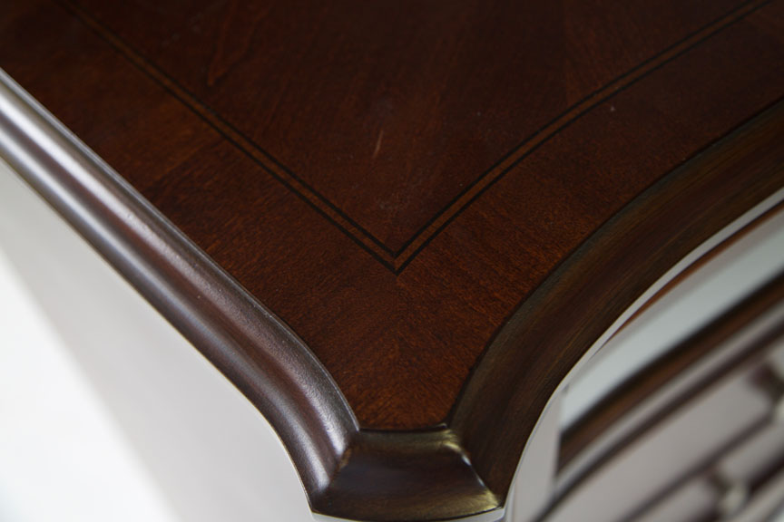 Wooden TV Chest with Glass Doors