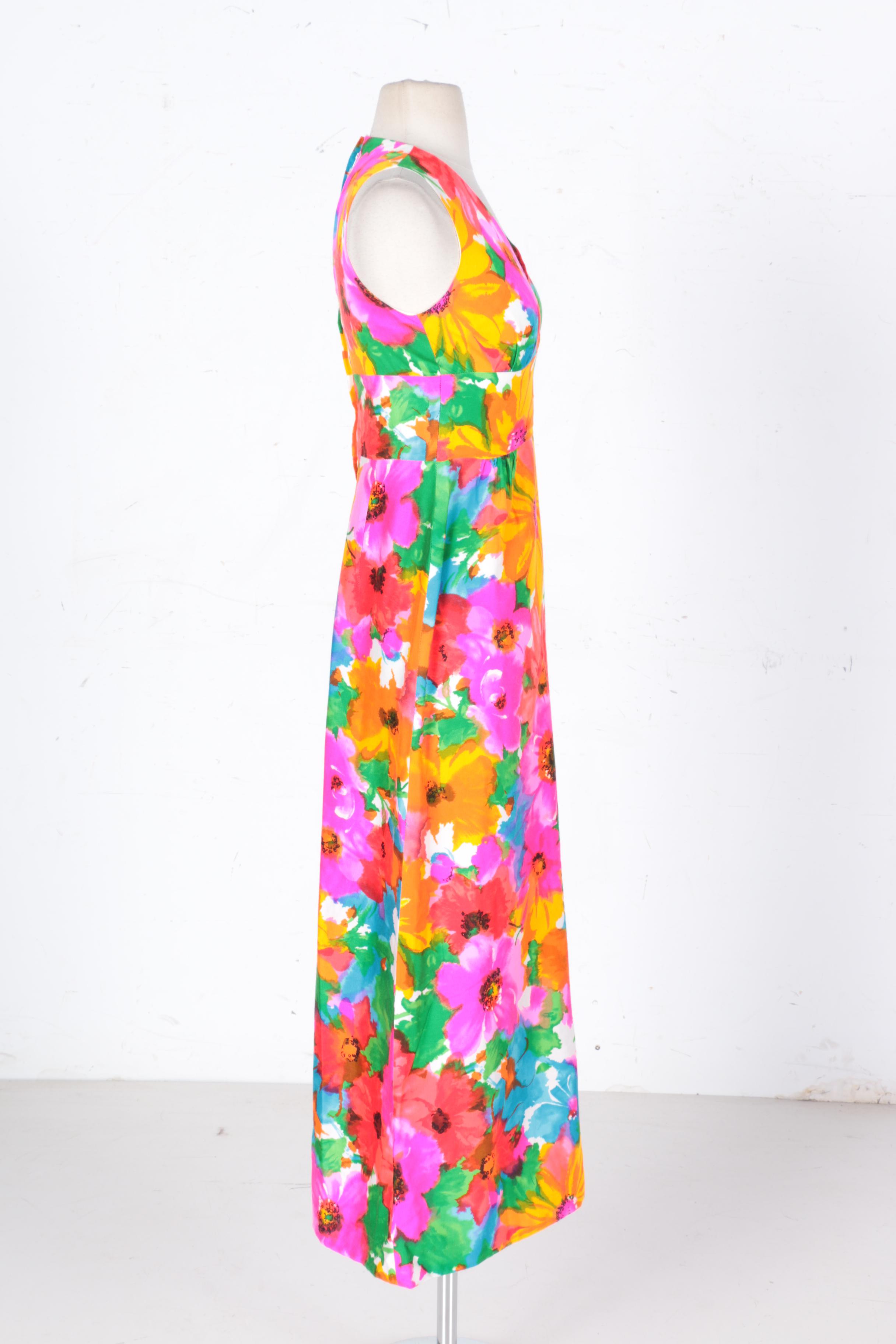 Vintage Floral Maxi Dress