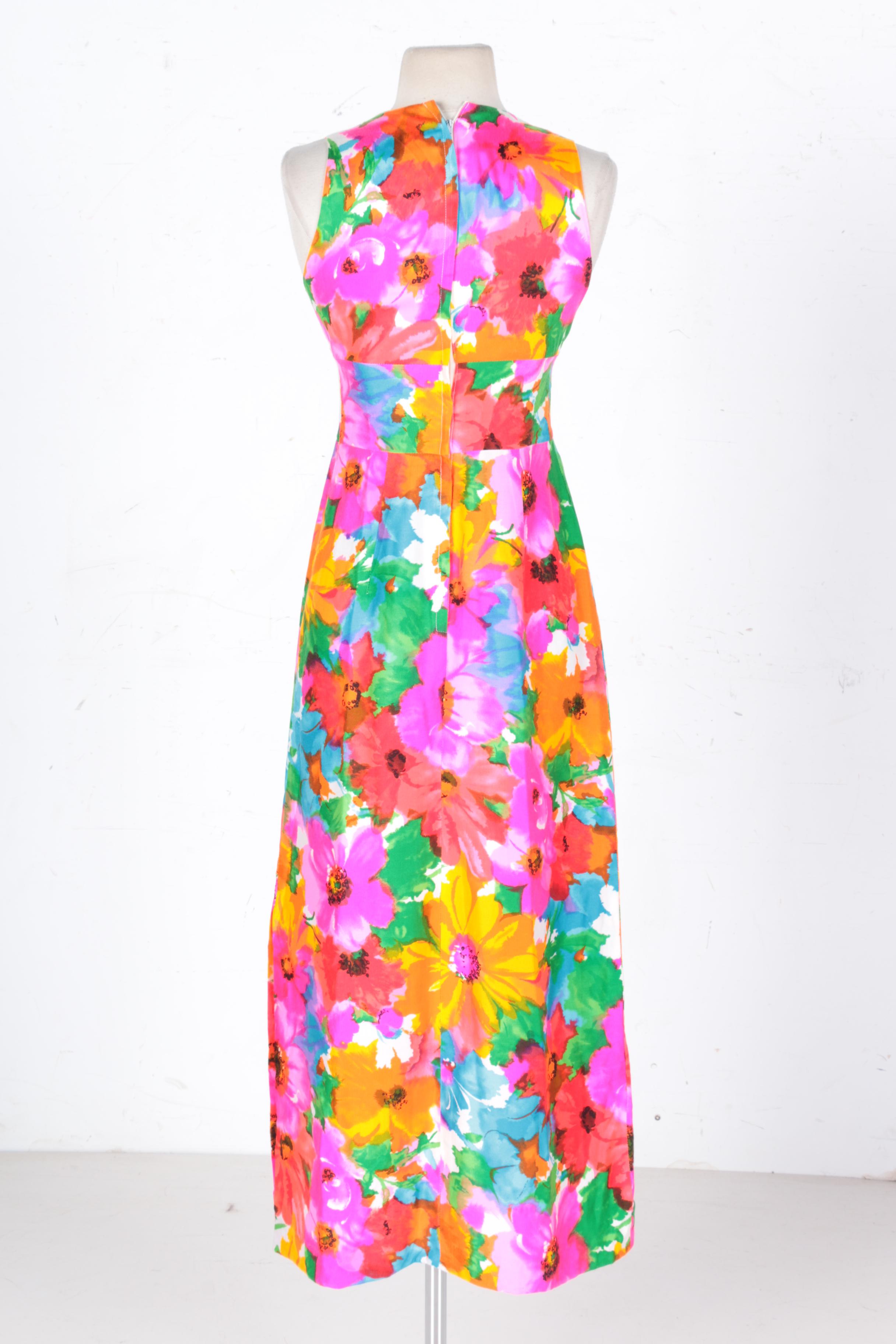 Vintage Floral Maxi Dress