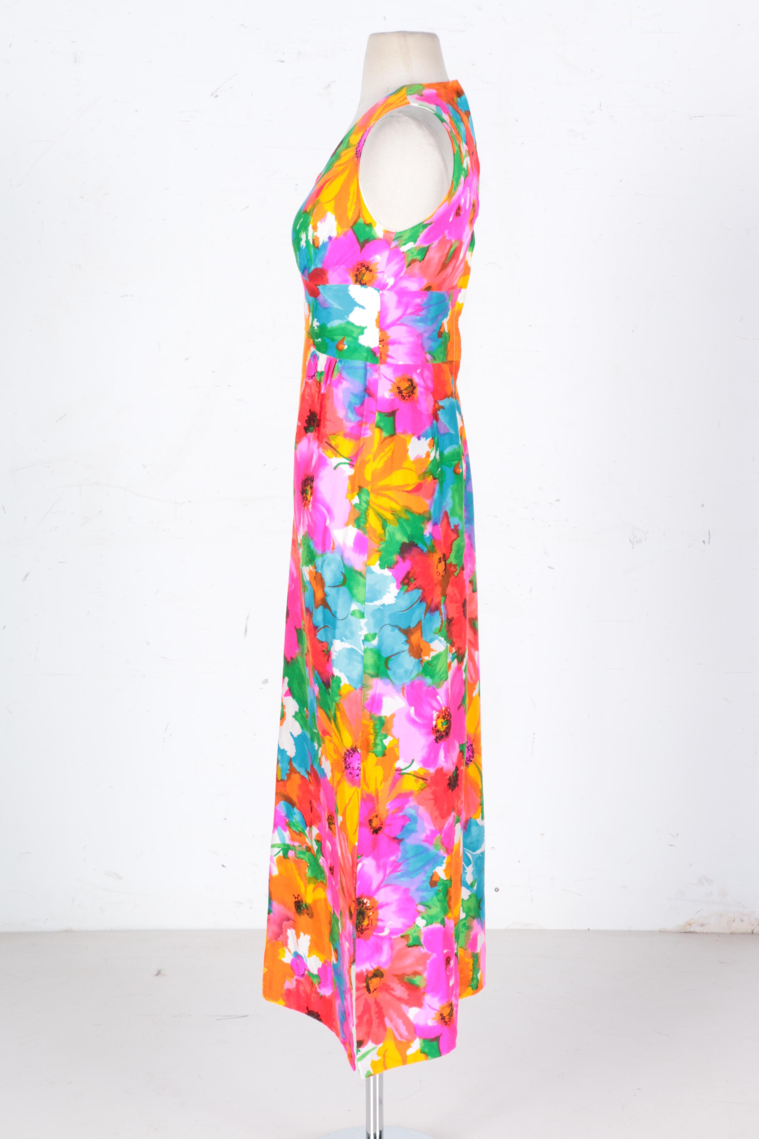 Vintage Floral Maxi Dress