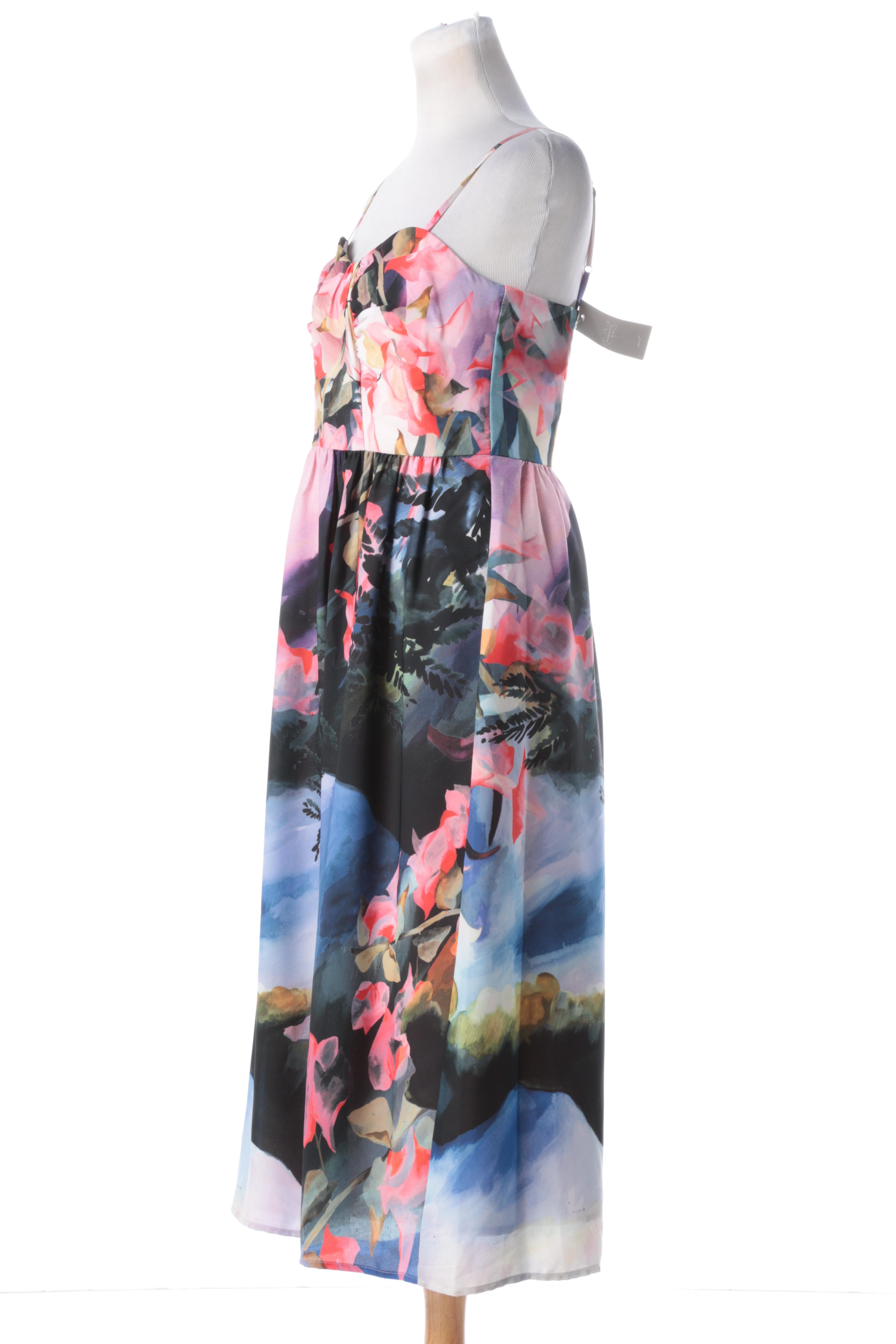 Corey Lynn Calter Tropical Print Dress