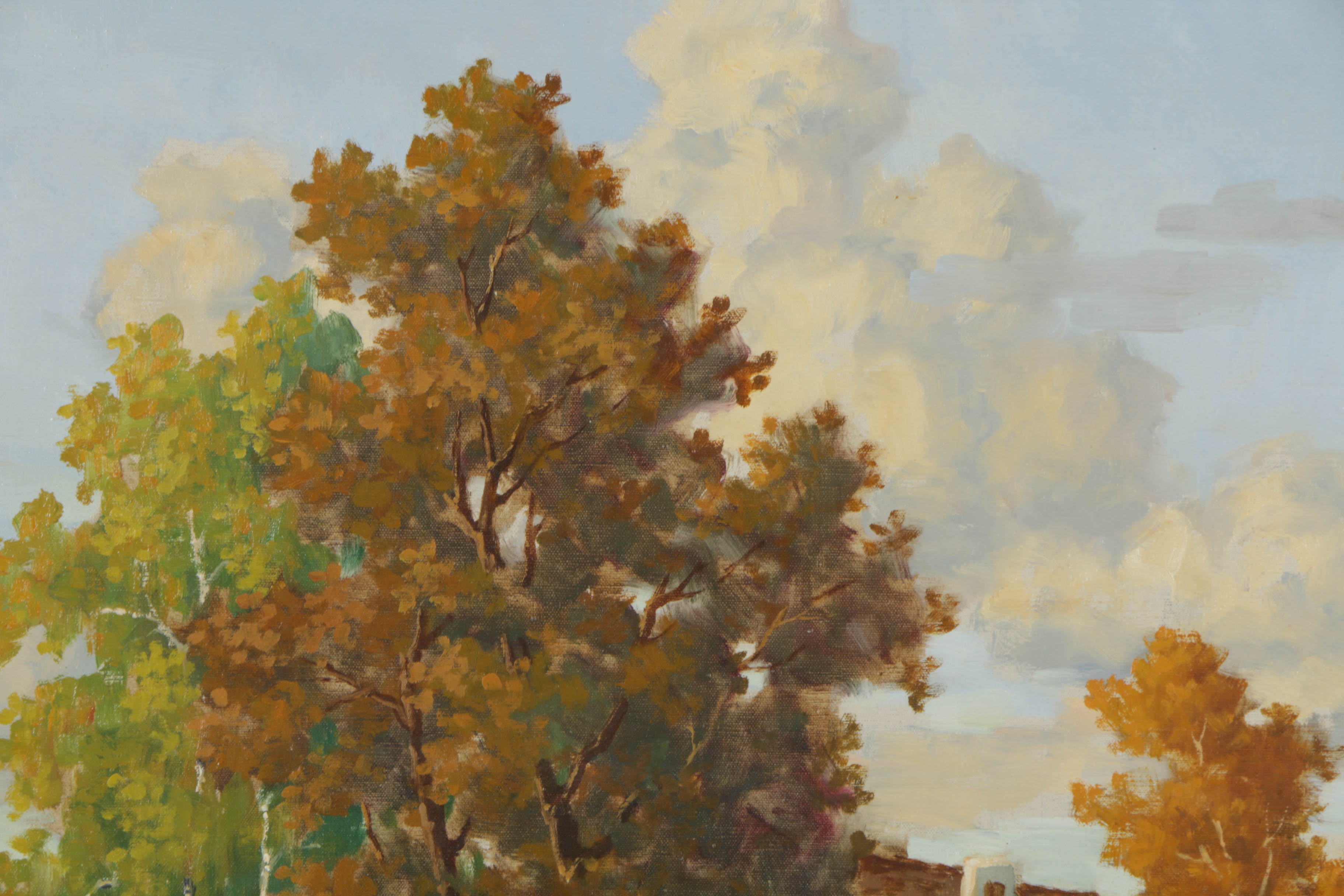 Hans Pawlitschek Oil Painting on Canvas Countryside Landscape