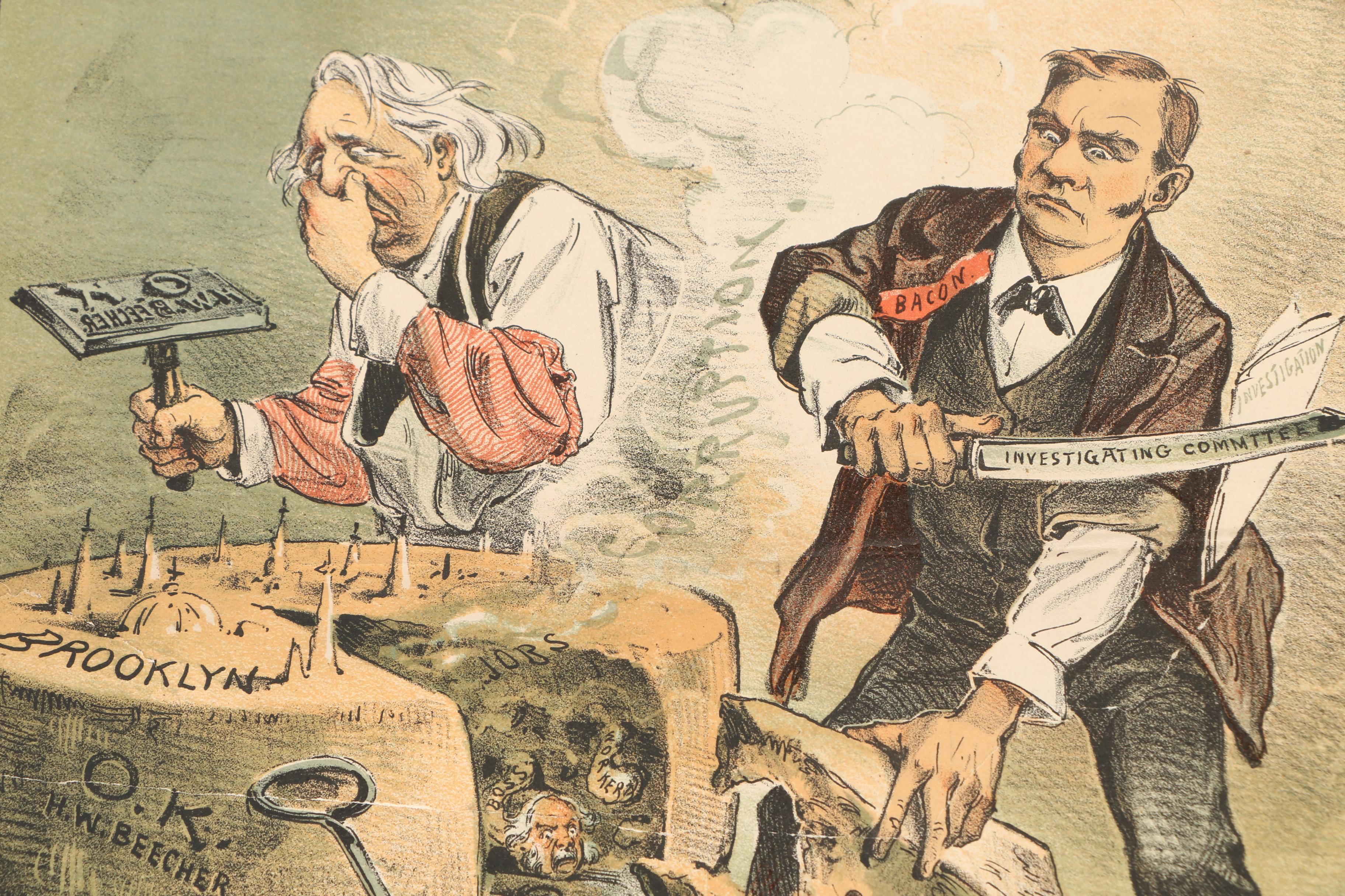 Collection of Nineteenth Century Satirical Magazines Including "Puck"