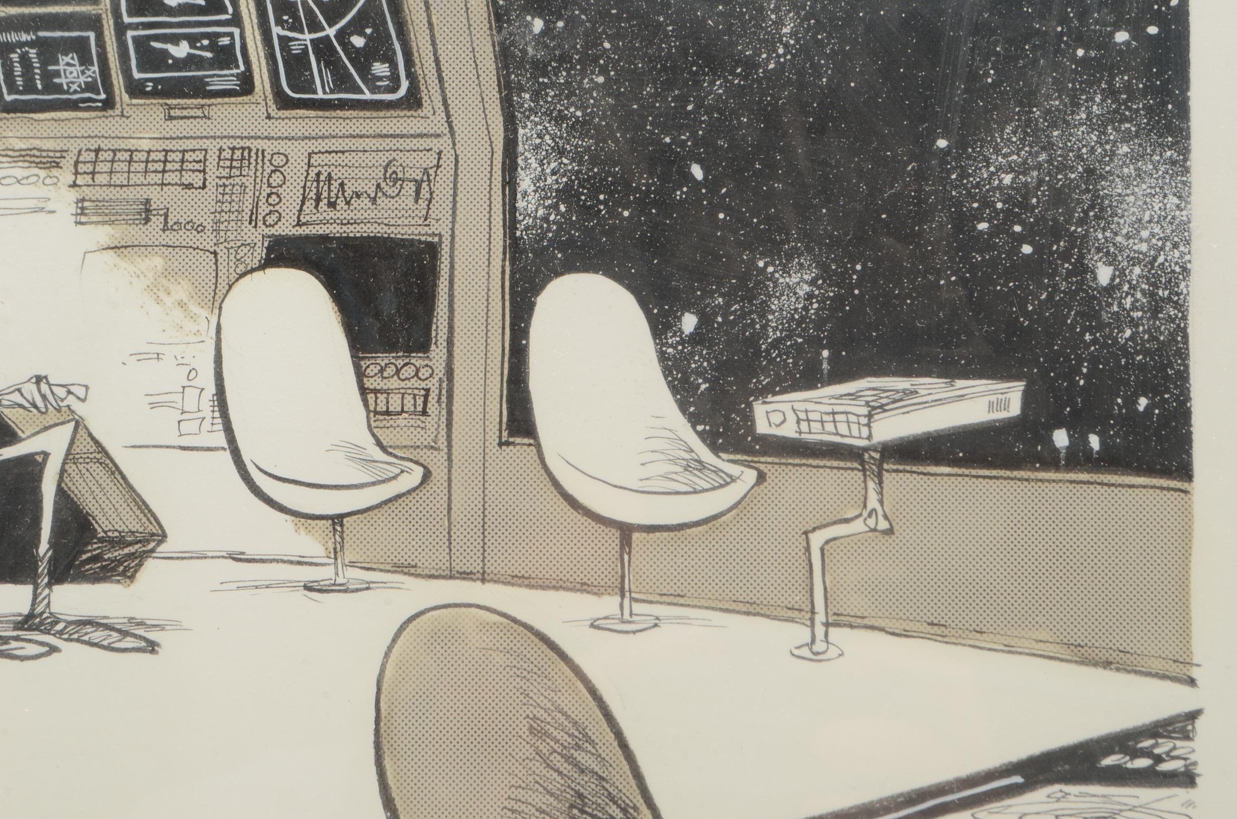 Jim Borgman Original 1992 Ink Cartoon Illustration Prototype for Cincinnati Enquirer