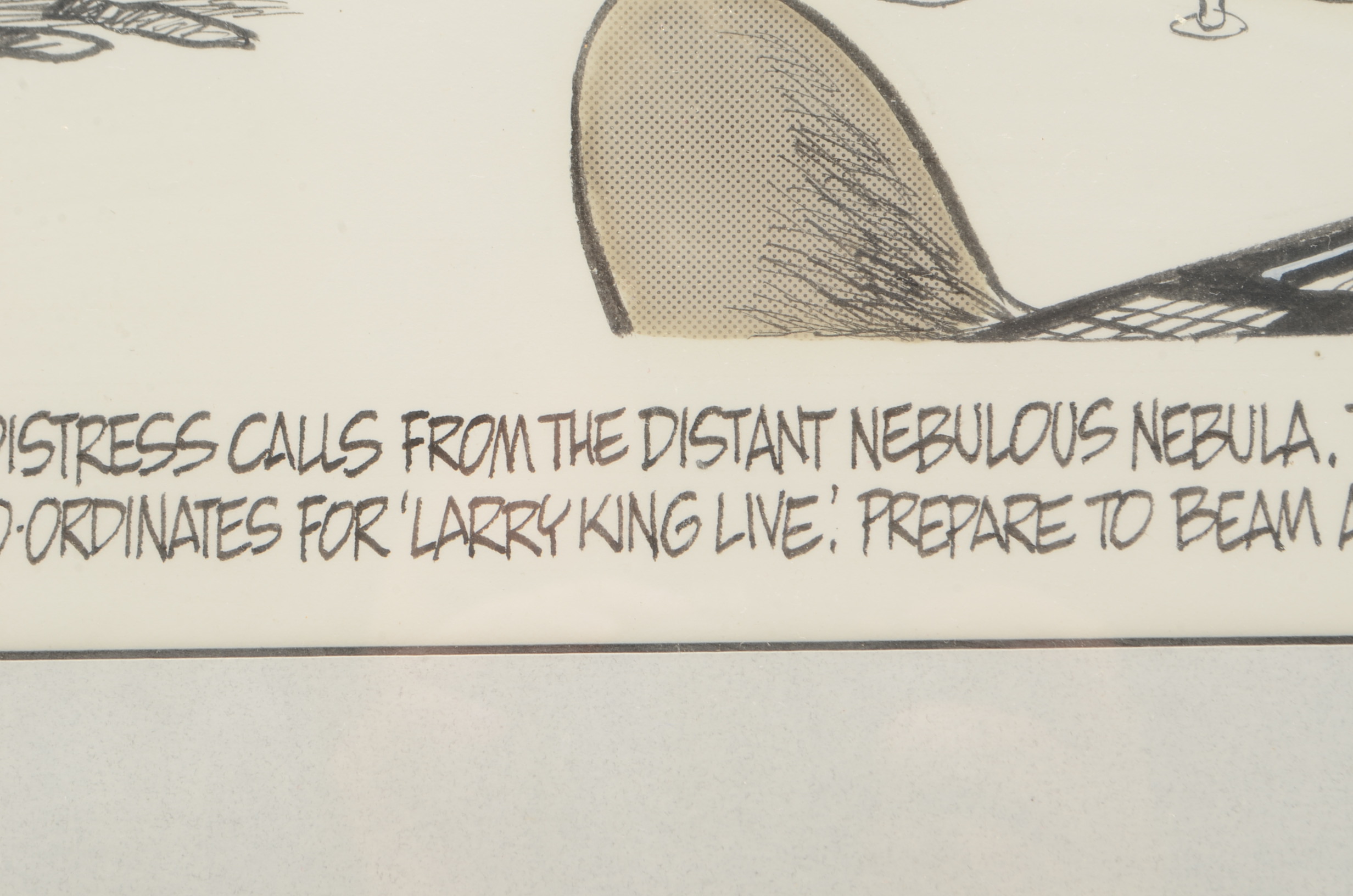 Jim Borgman Original 1992 Ink Cartoon Illustration Prototype for Cincinnati Enquirer