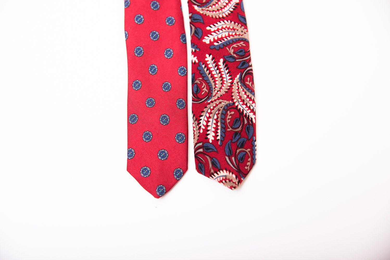 Christian Dior Red Silk Ties