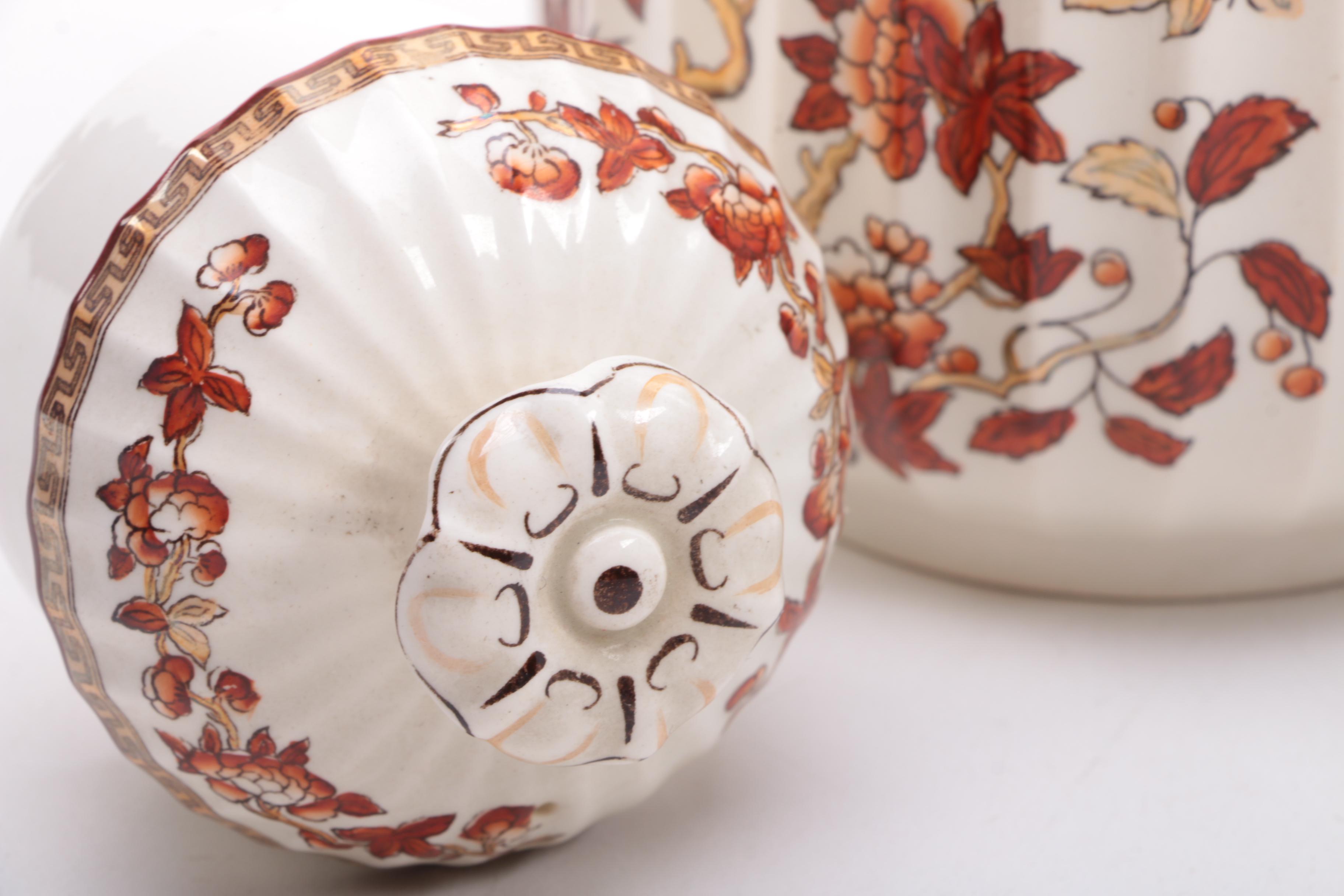 Antique Copeland Spode "India Tree" Coffee Pot With Creamer and Sugar