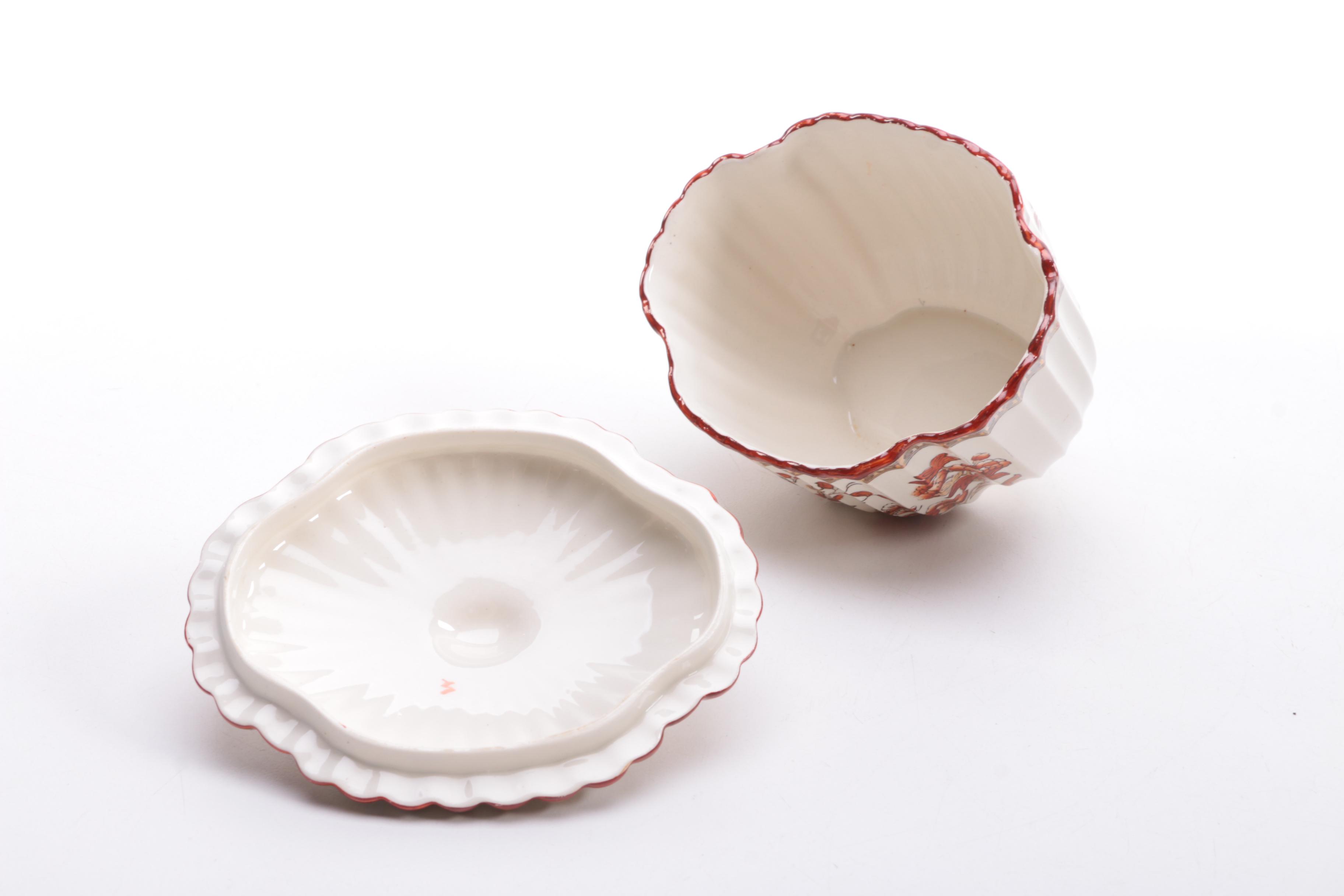 Antique Copeland Spode "India Tree" Coffee Pot With Creamer and Sugar