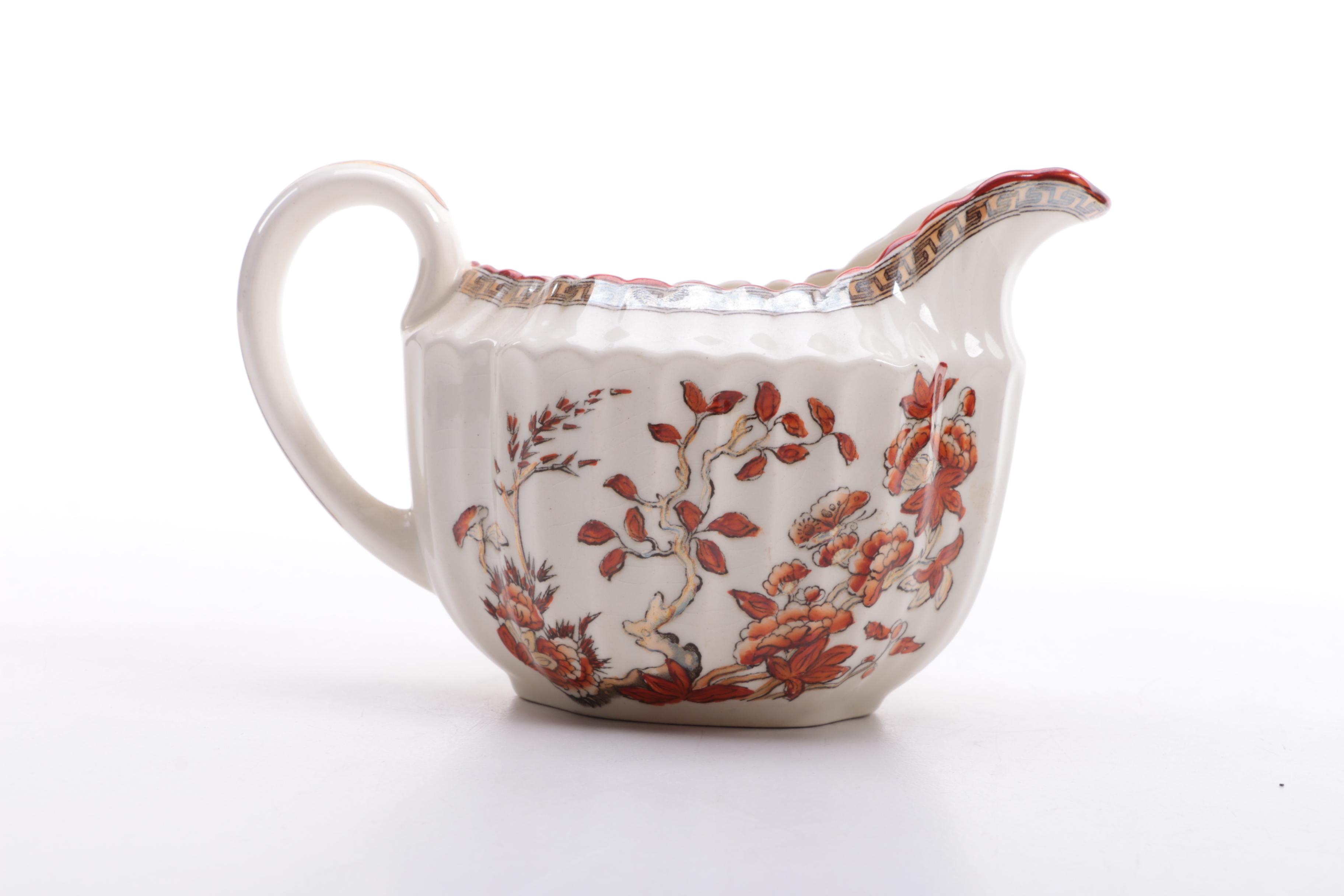 Antique Copeland Spode "India Tree" Coffee Pot With Creamer and Sugar