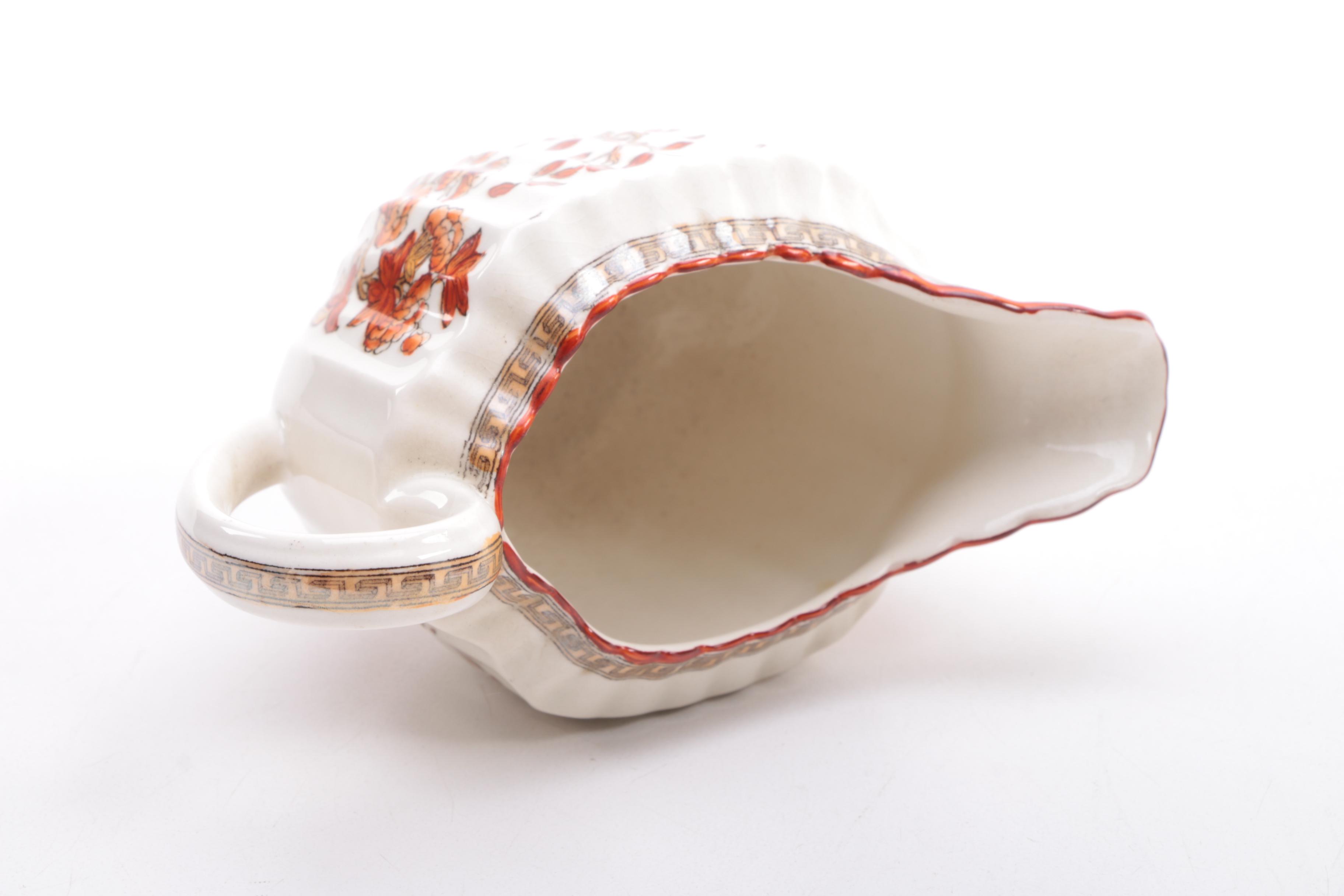 Antique Copeland Spode "India Tree" Coffee Pot With Creamer and Sugar