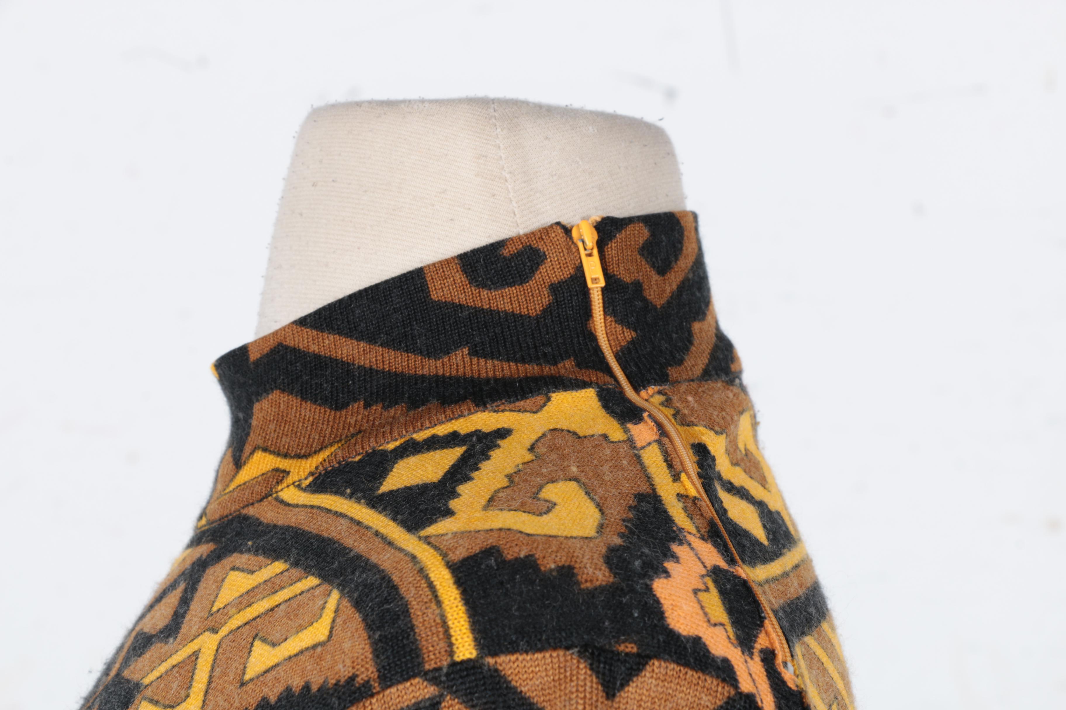 Circa 1970s Leonard Fashion Paris Knit Dress