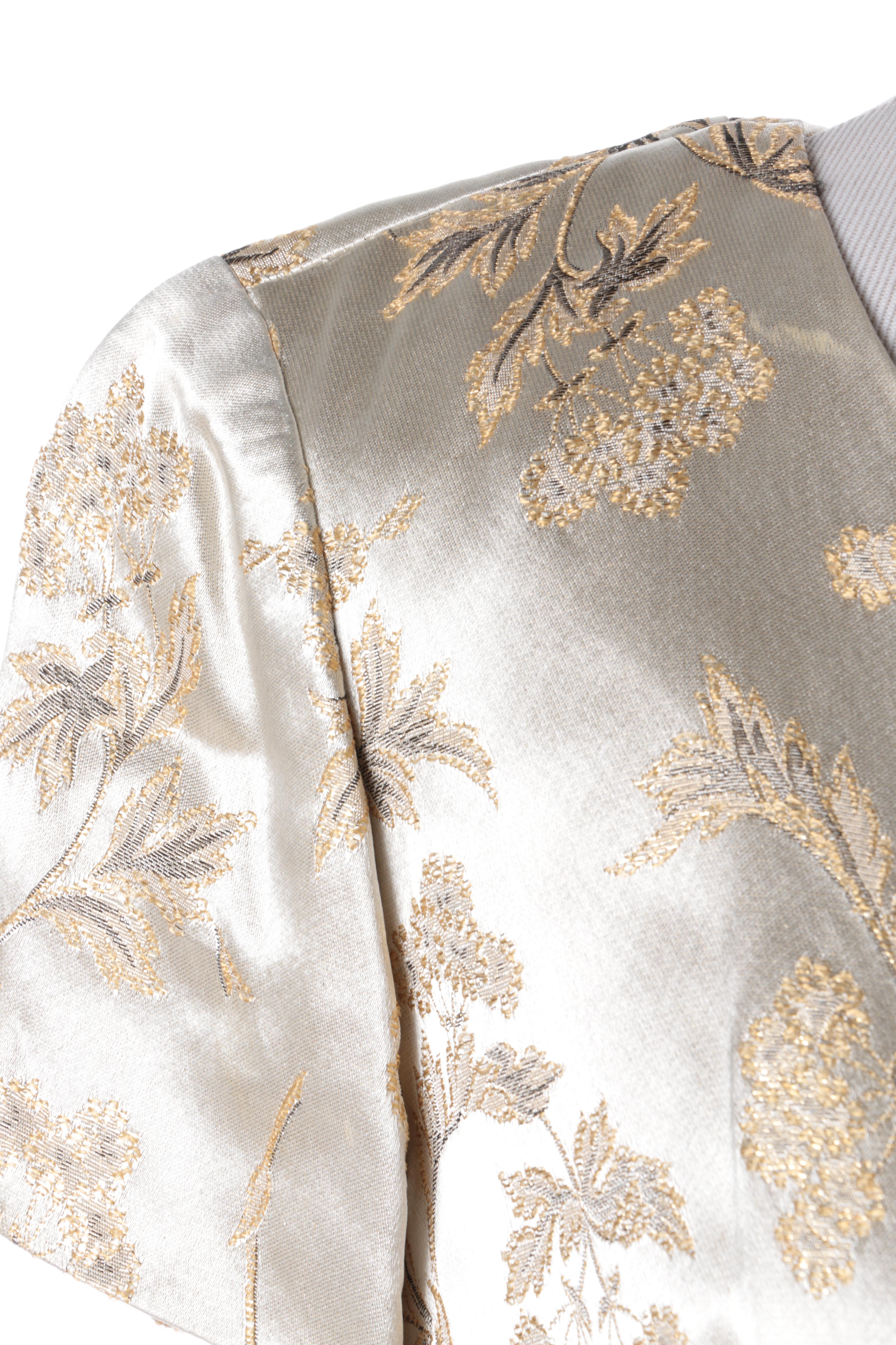 Women's Silk Brocade Dress With Jacket