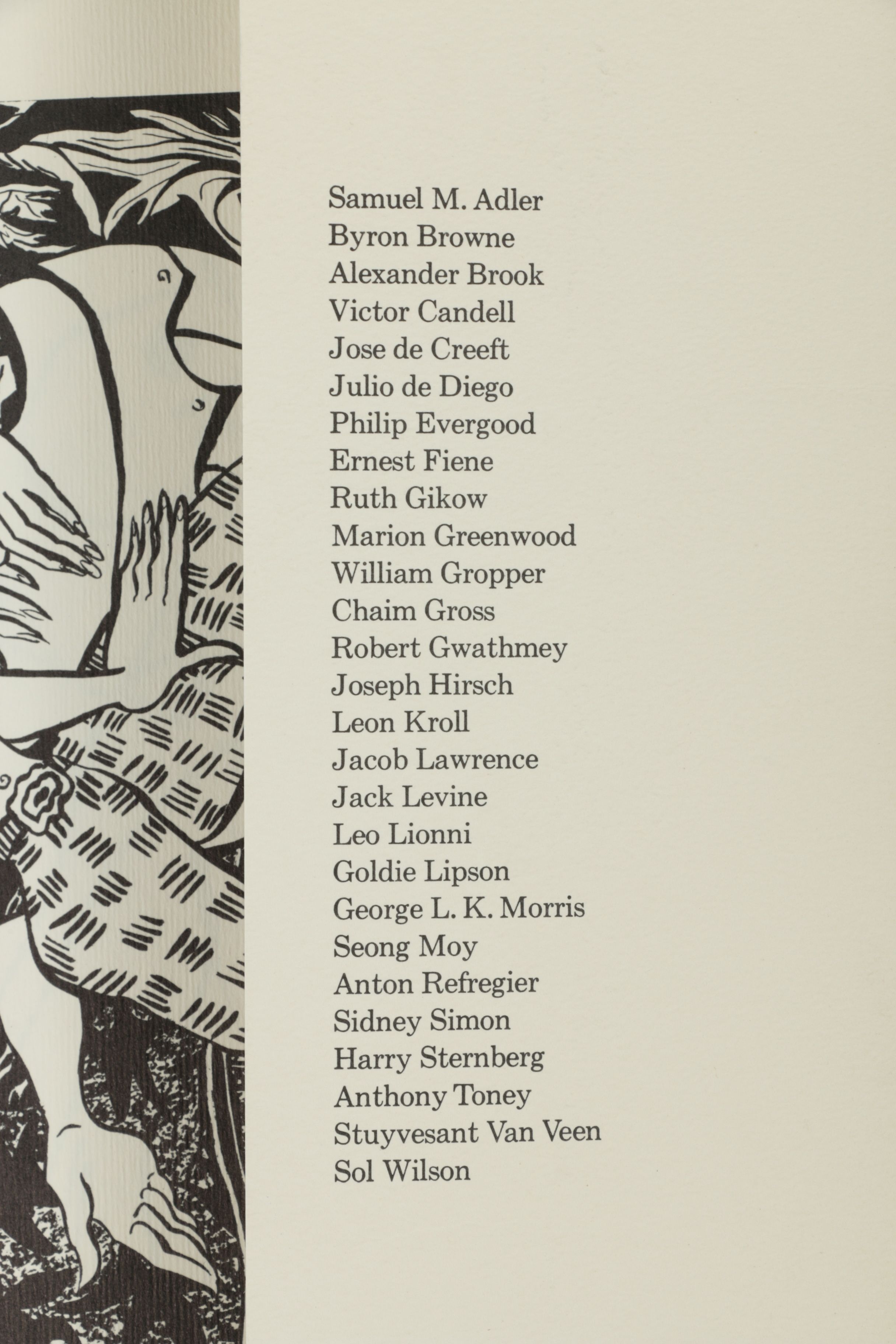 Vintage Mid-Century Folio of Loose Leaf Lithographs "27 Contemporary American Artists"