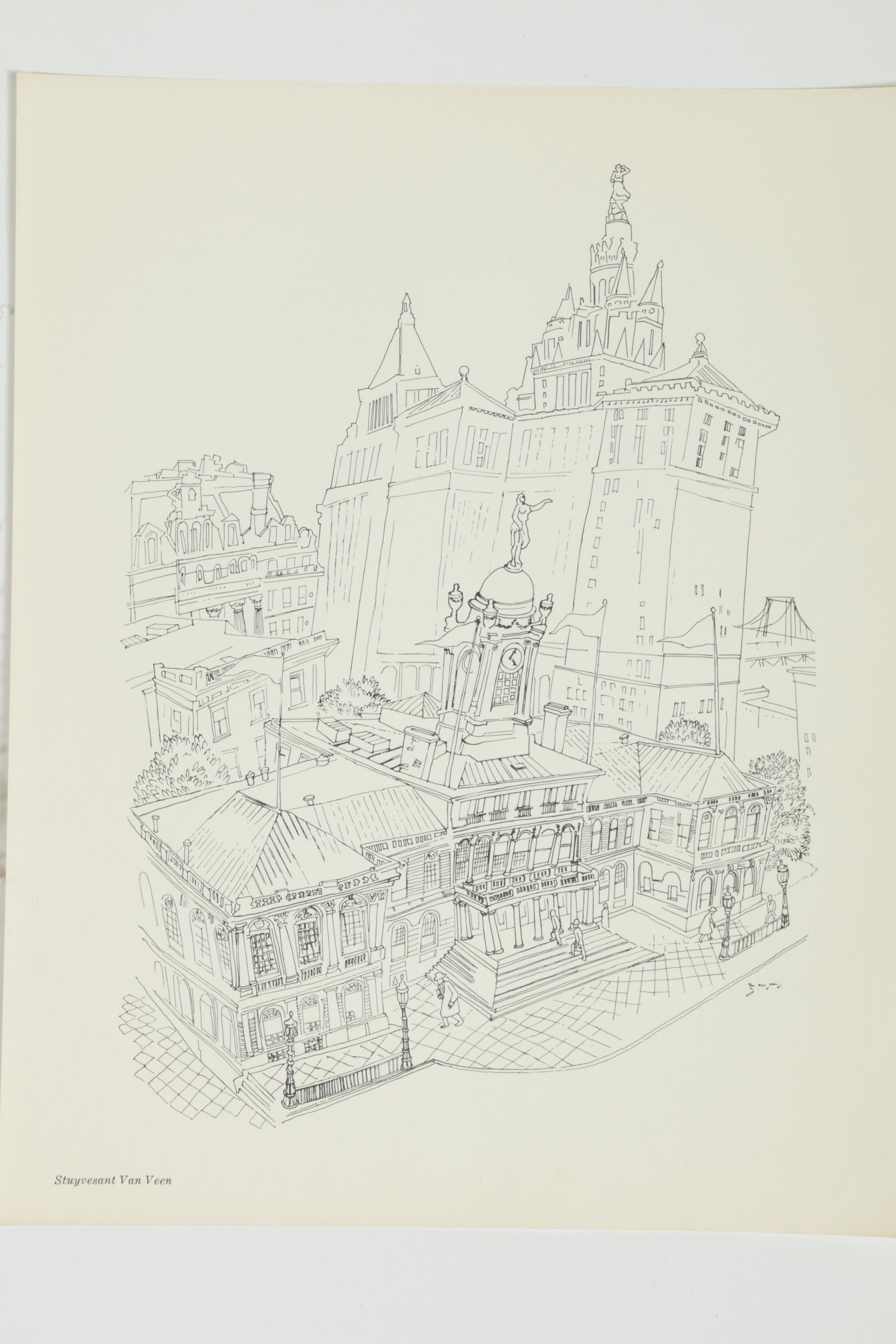 Vintage Mid-Century Folio of Loose Leaf Lithographs "27 Contemporary American Artists"