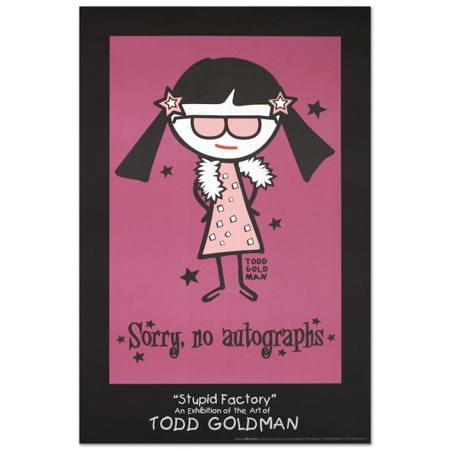 "Sorry, No Autographs" Fine Art Poster by Todd Goldman