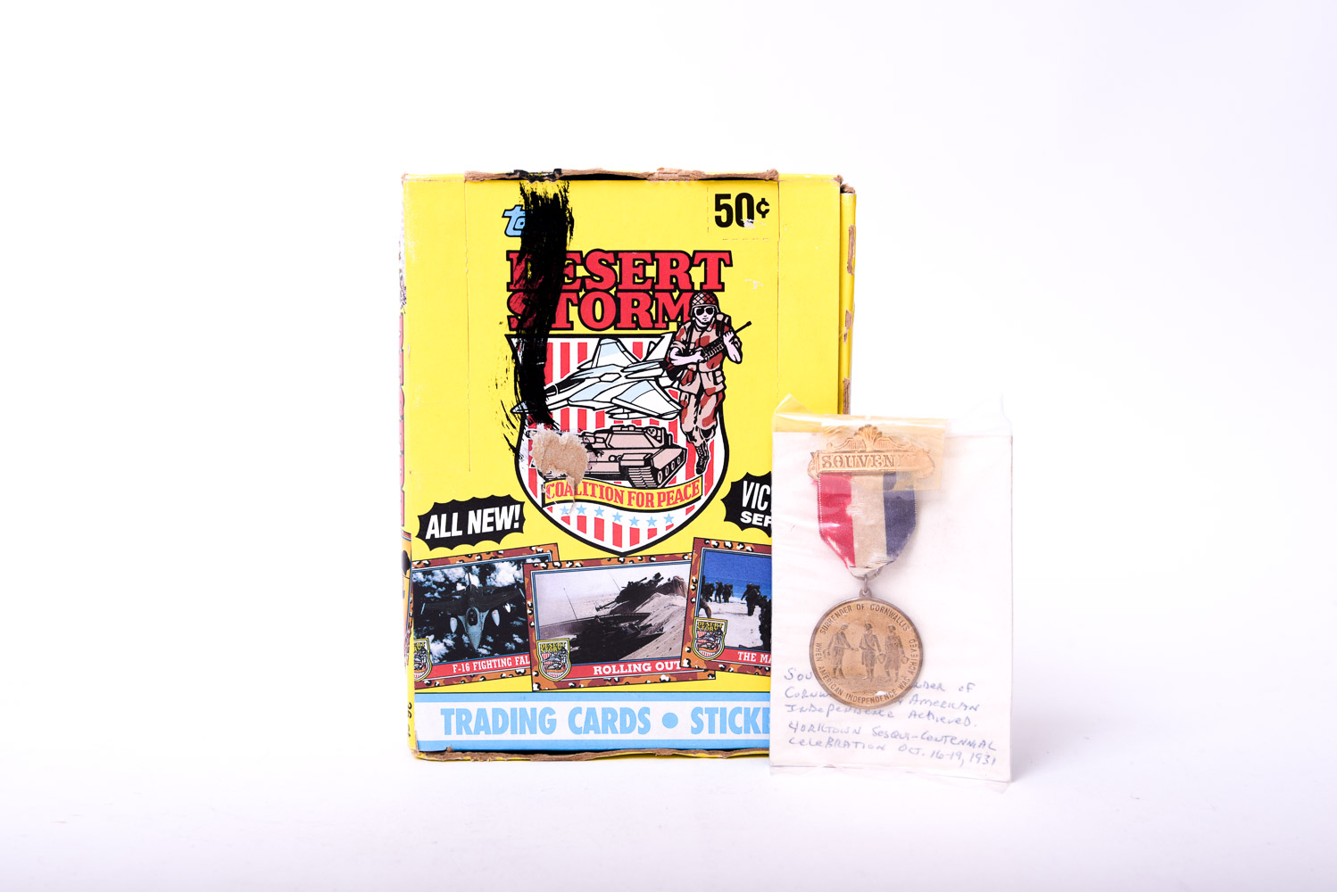 Desert Storm Trading Cards and Souvenir Pin